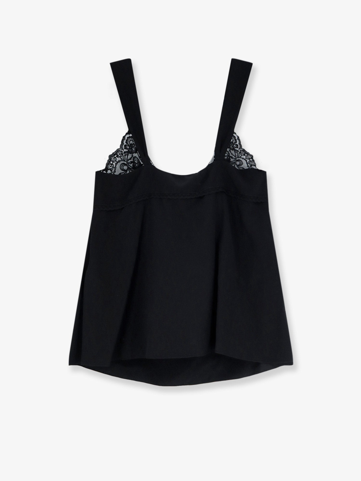 Chloé Silk Top With Lace Profile