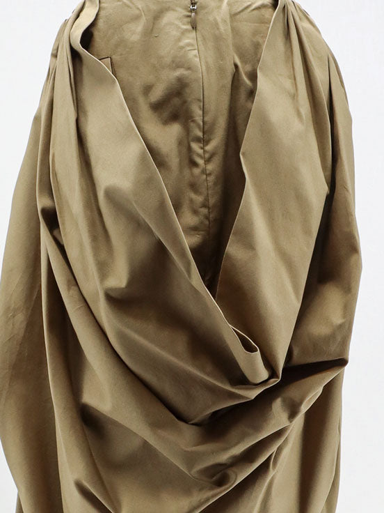 Chloé Draped Cotton Skirt
