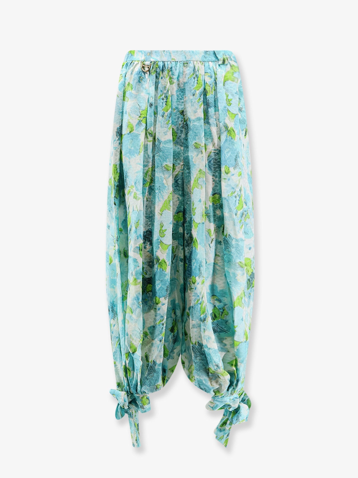 Chloé Harem Multicolor Silk Trousers