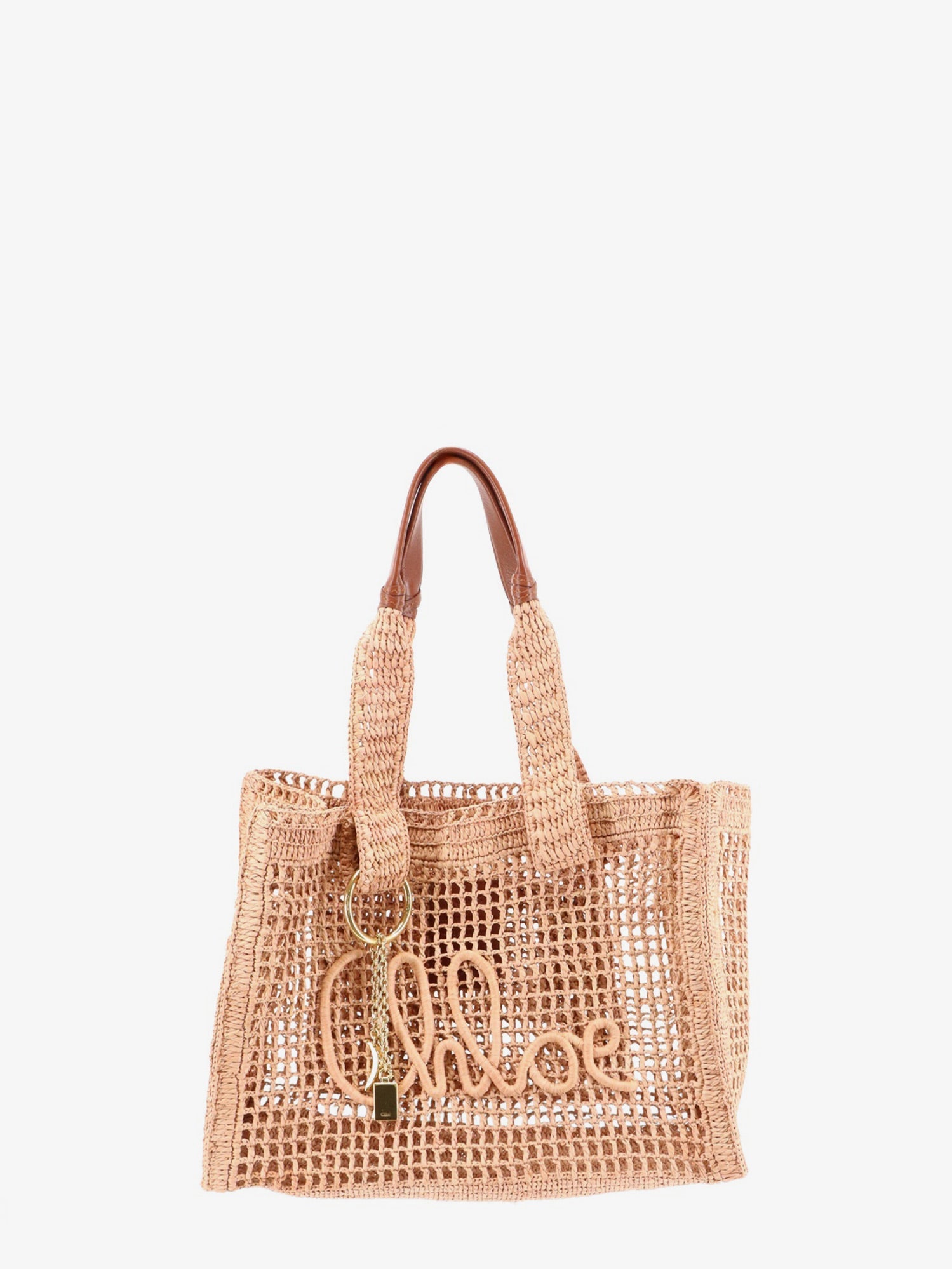 Chloé East-west Summer Banana Raffia Shoulder Bag