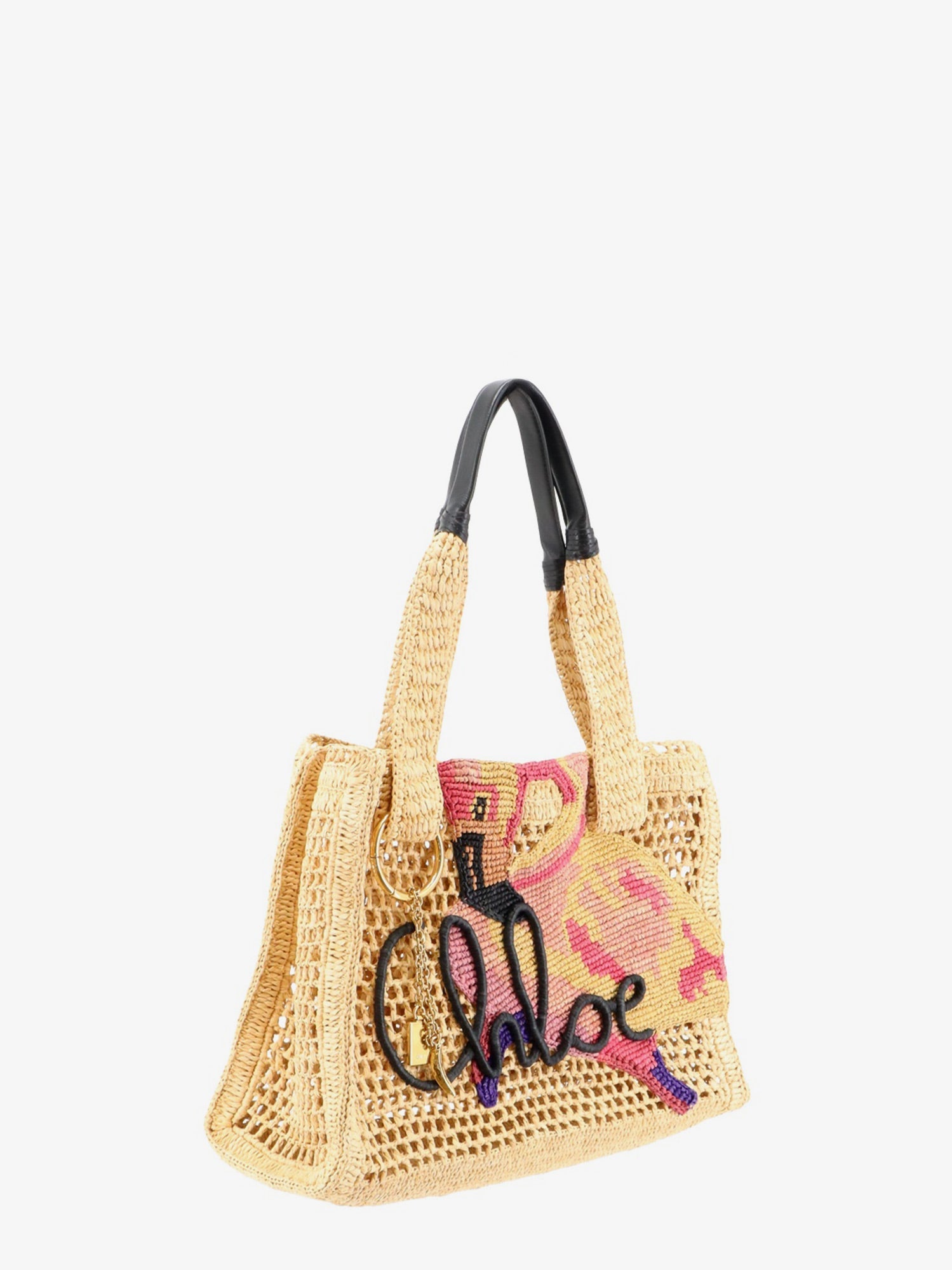 Chloé East-west Summer Banana Raffia Shoulder Bag