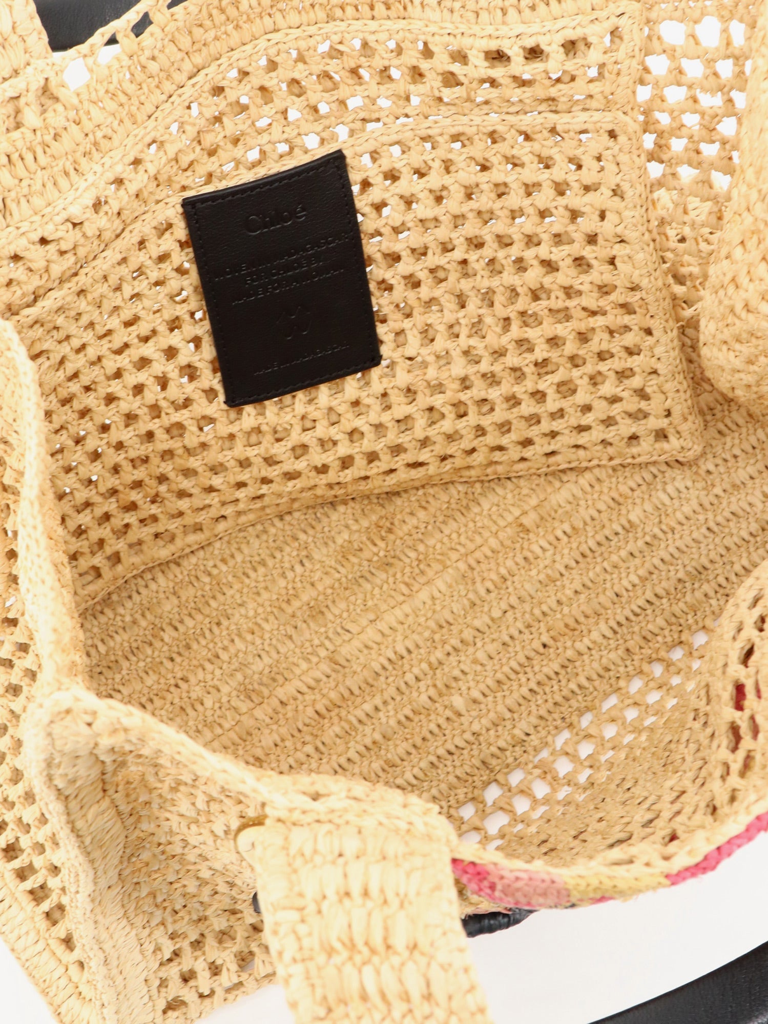 Chloé East-west Summer Banana Raffia Shoulder Bag
