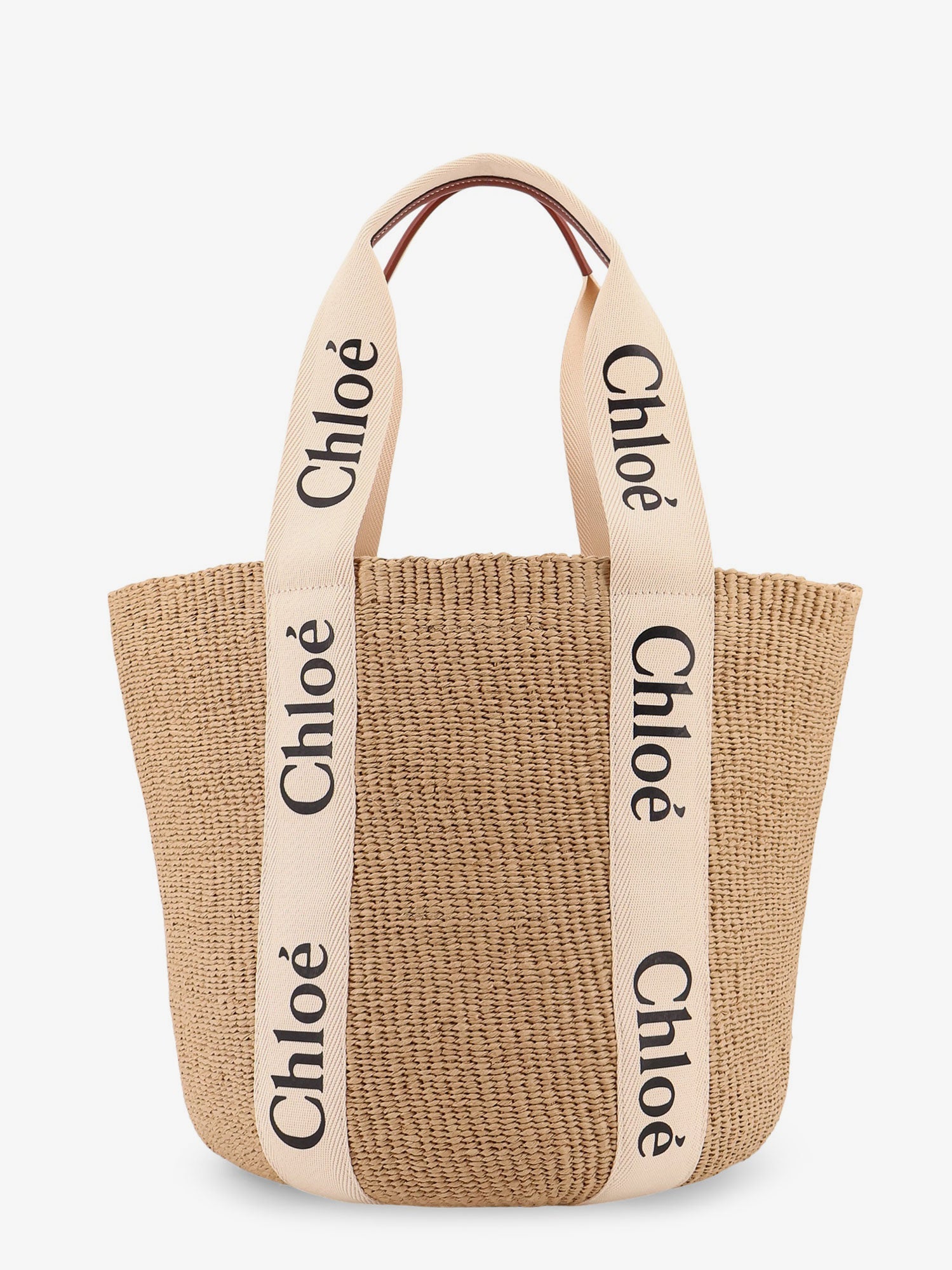 Chloé Woody Raffia Shoulder Bag