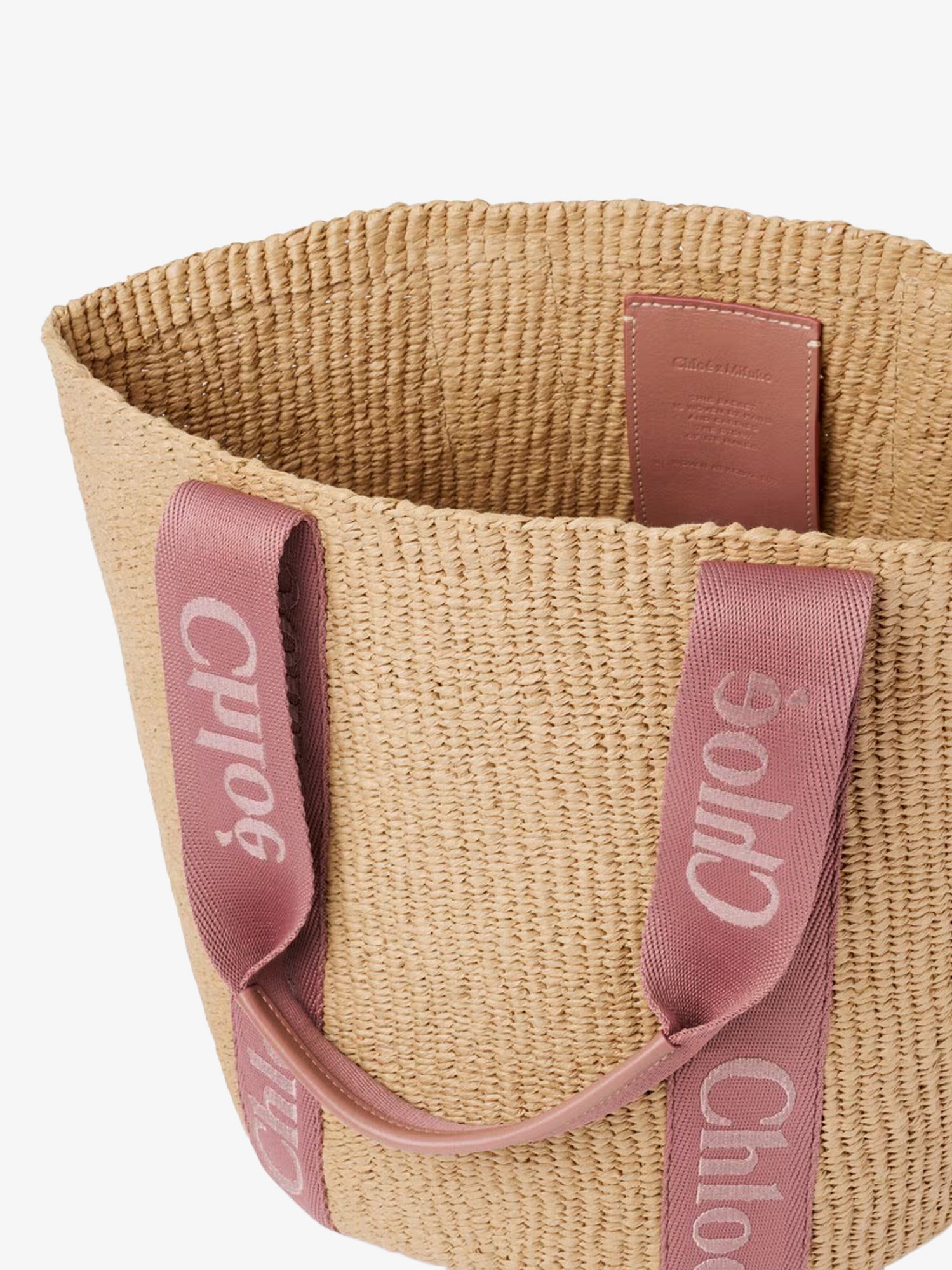 Chloé Woody Raffia Shoulder Bag