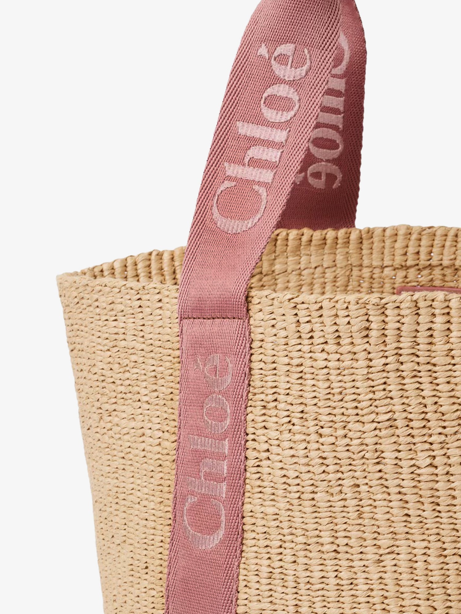 Chloé Woody Raffia Shoulder Bag