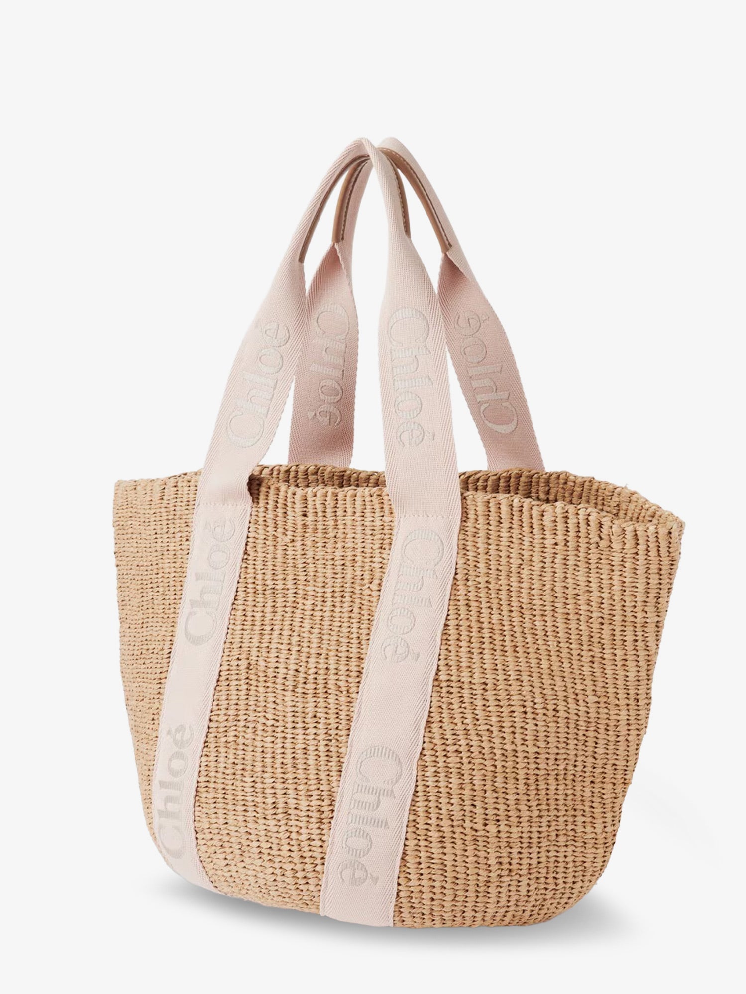 Chloé Woody Raffia Shoulder Bag
