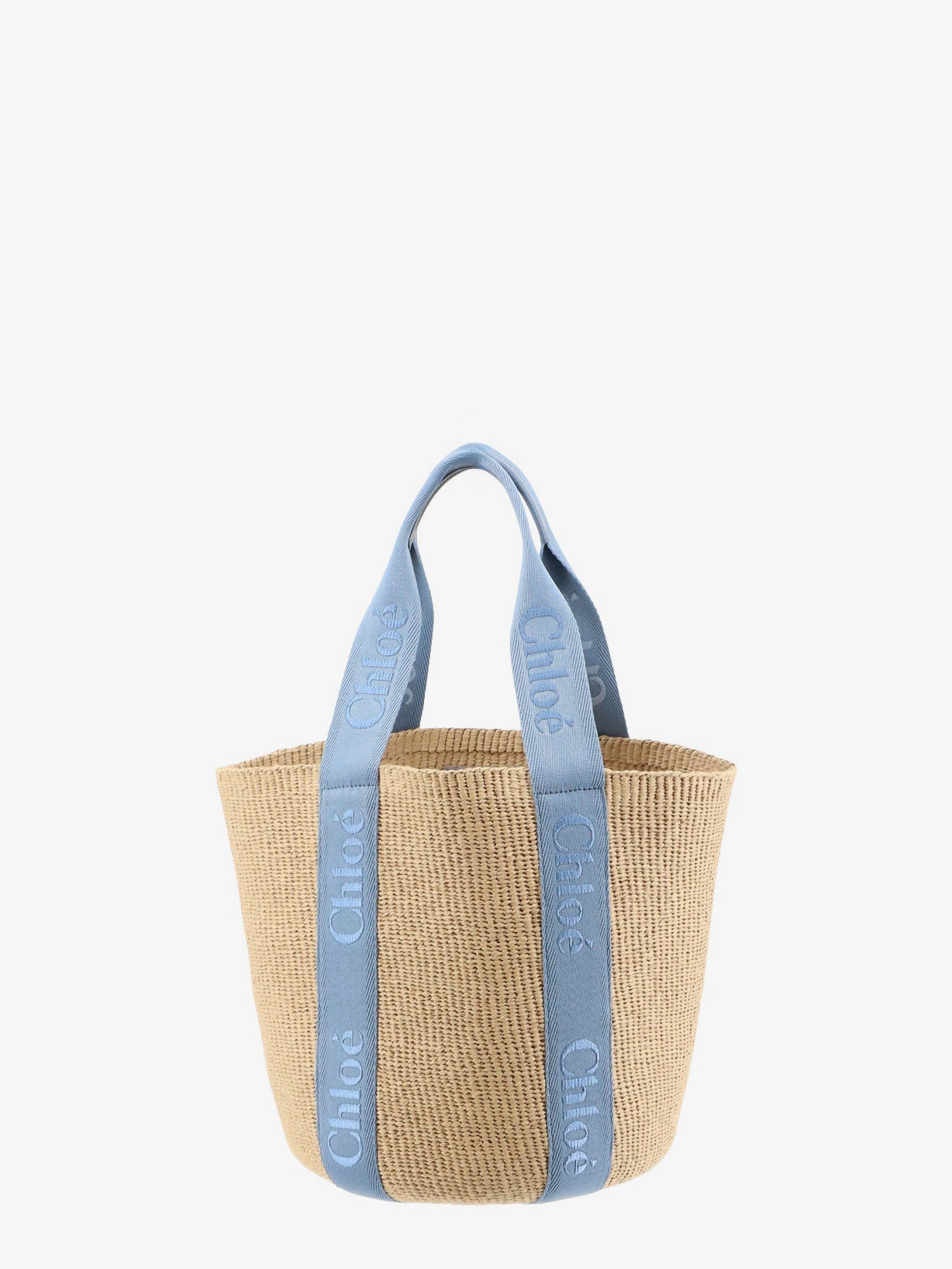 Chloé Woody Raffia Shoulder Bag