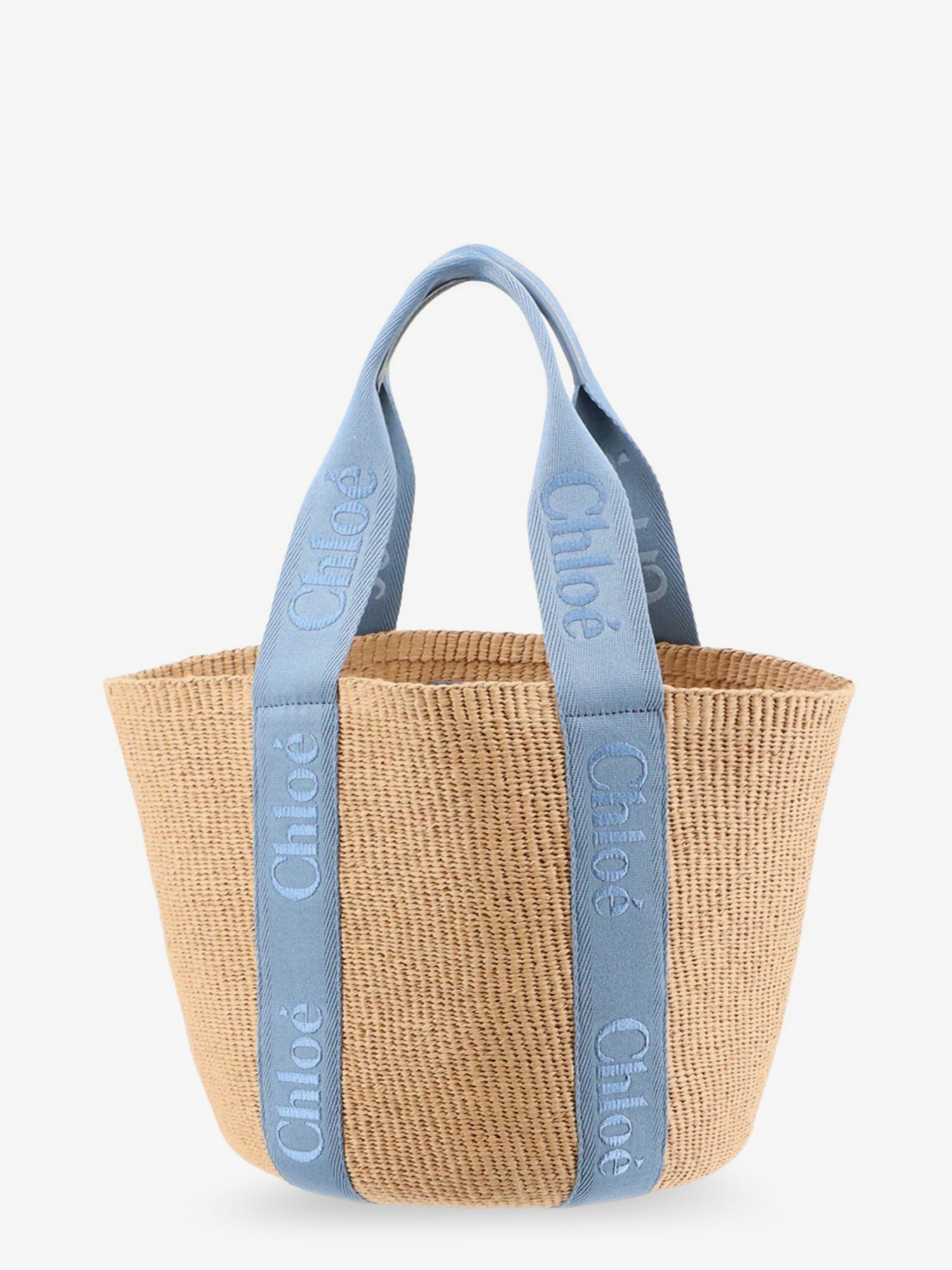 Chloé Woody Raffia Shoulder Bag