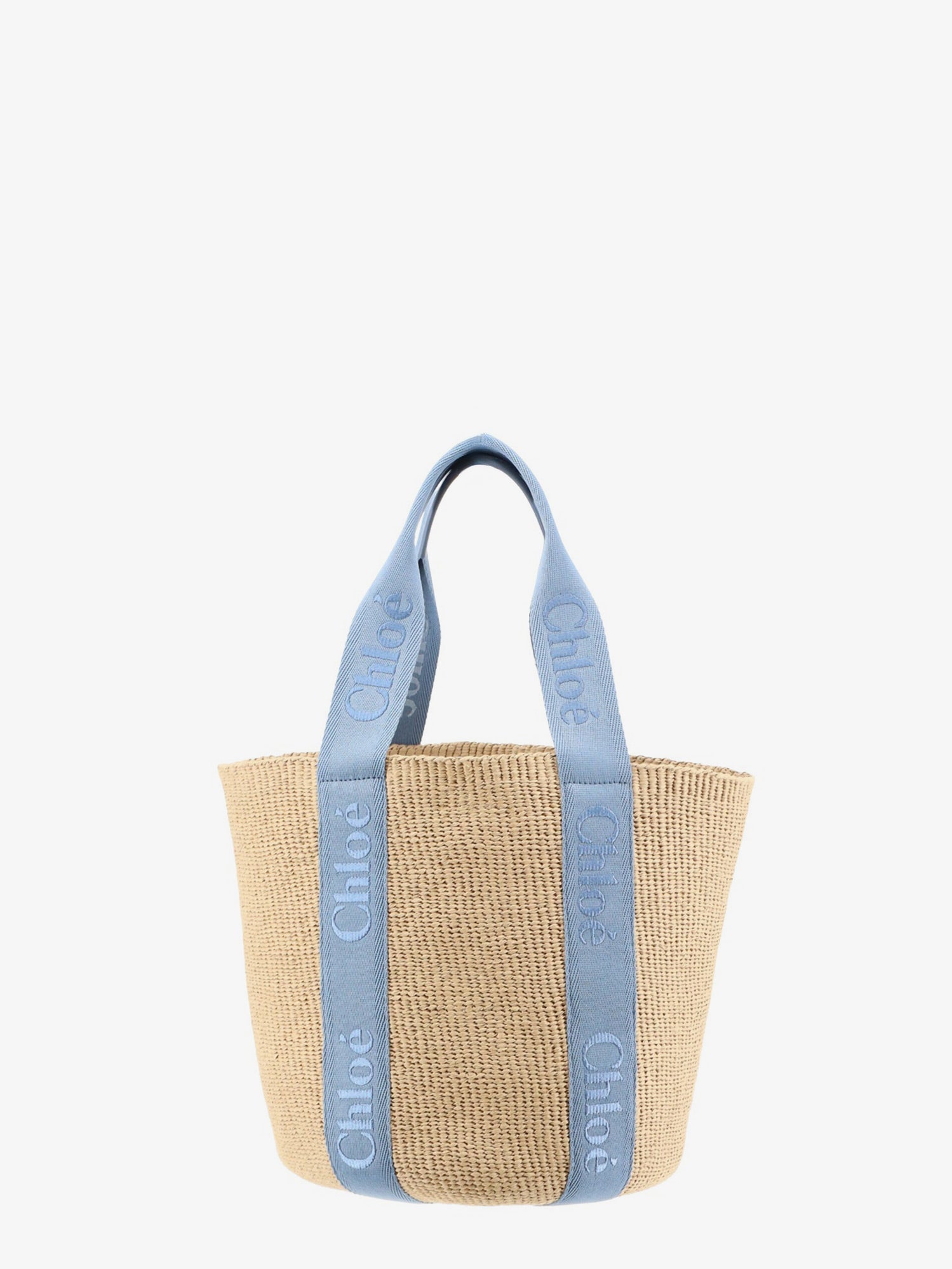 Chloé Woody Raffia Shoulder Bag