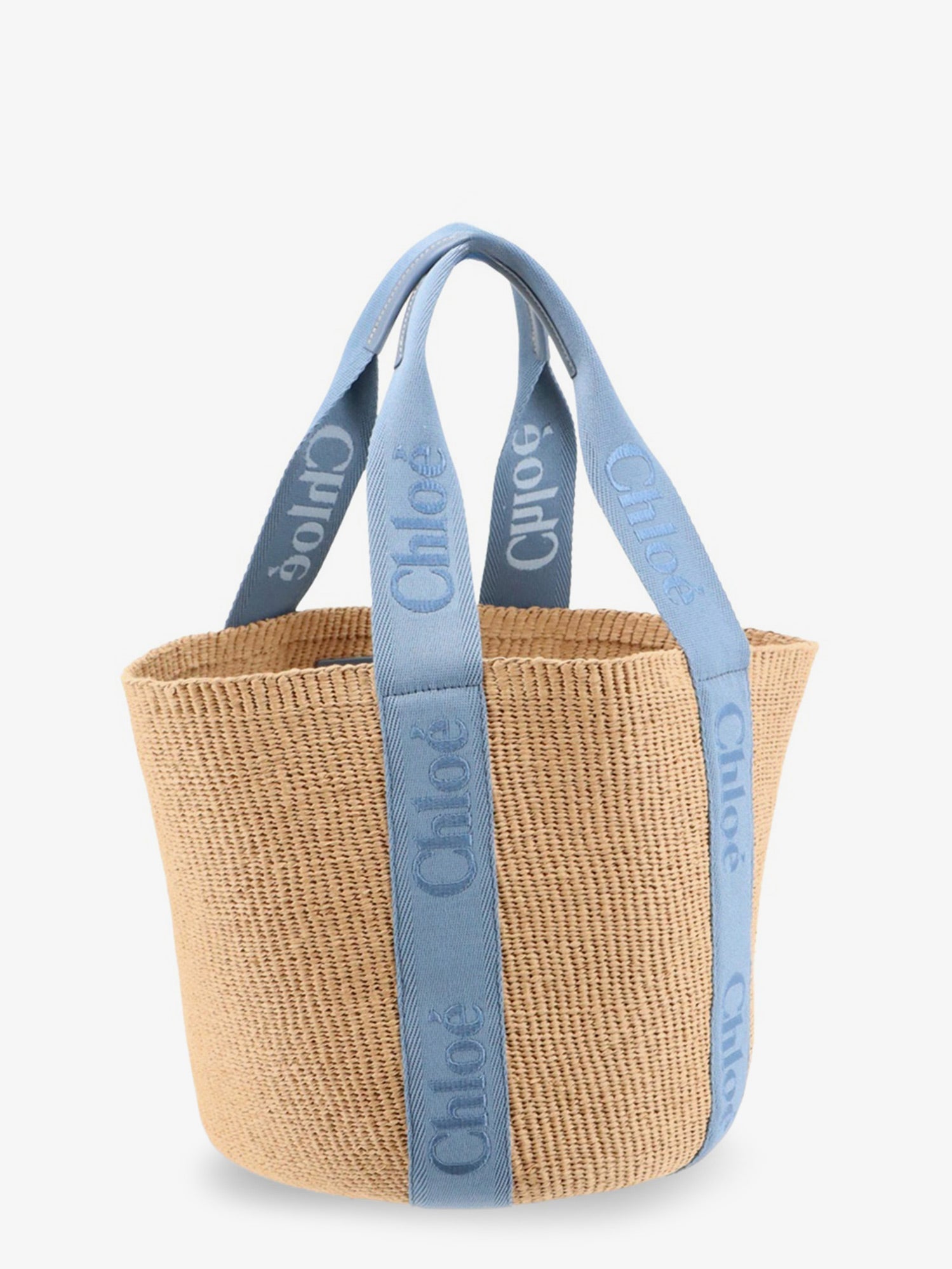 Chloé Woody Raffia Shoulder Bag