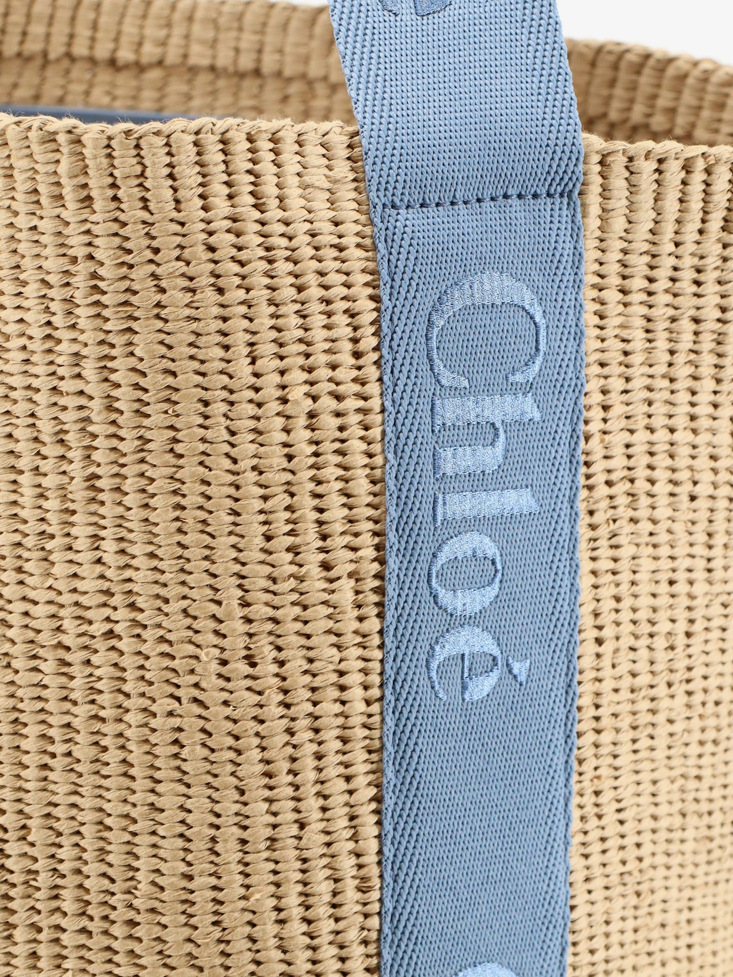 Chloé Woody Raffia Shoulder Bag