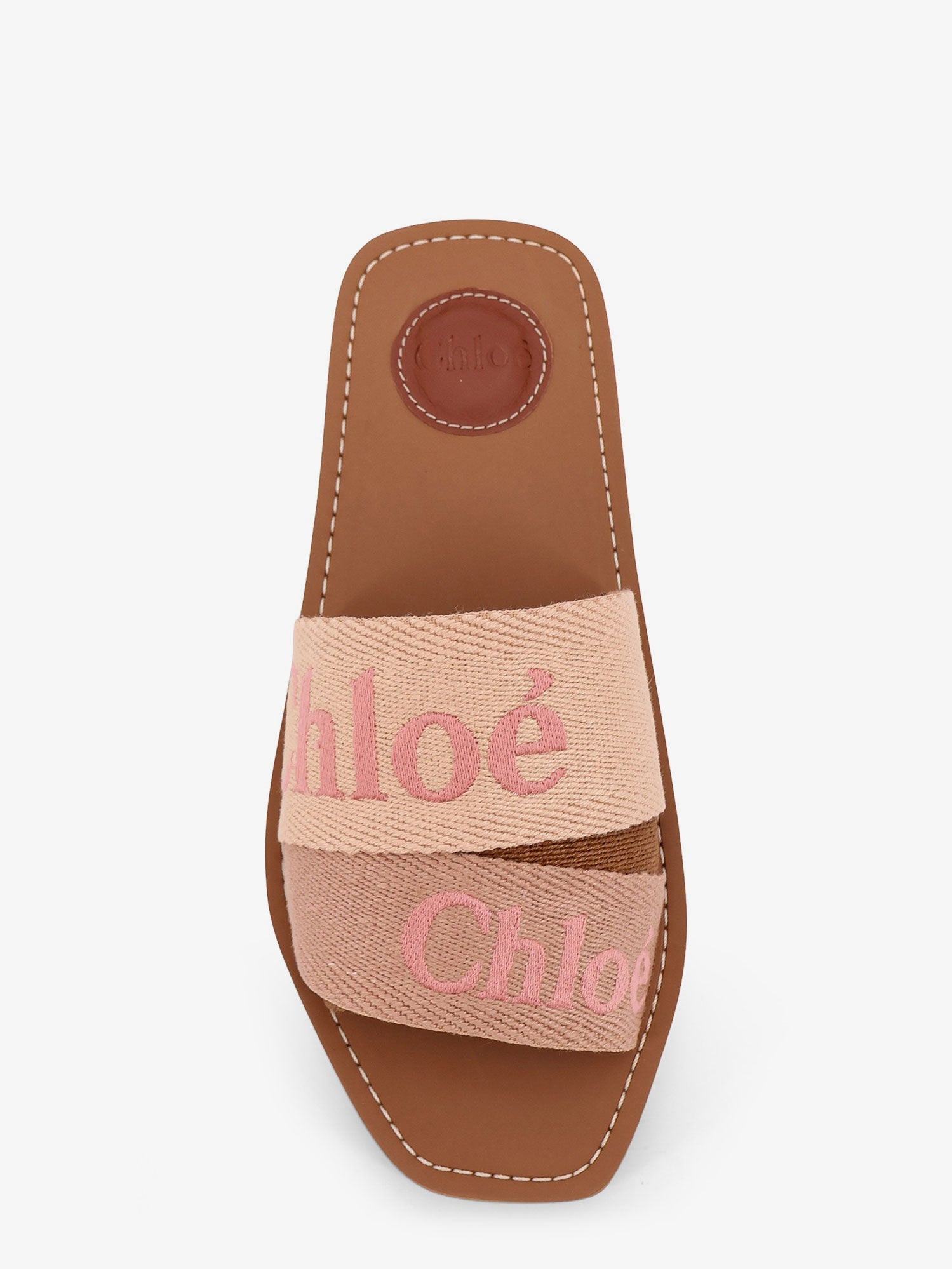 Chloé Woody Linen Sandals