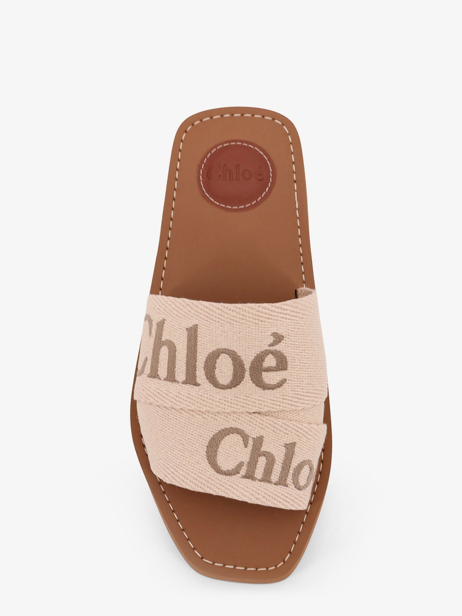 Chloé Woody Linen Sandals