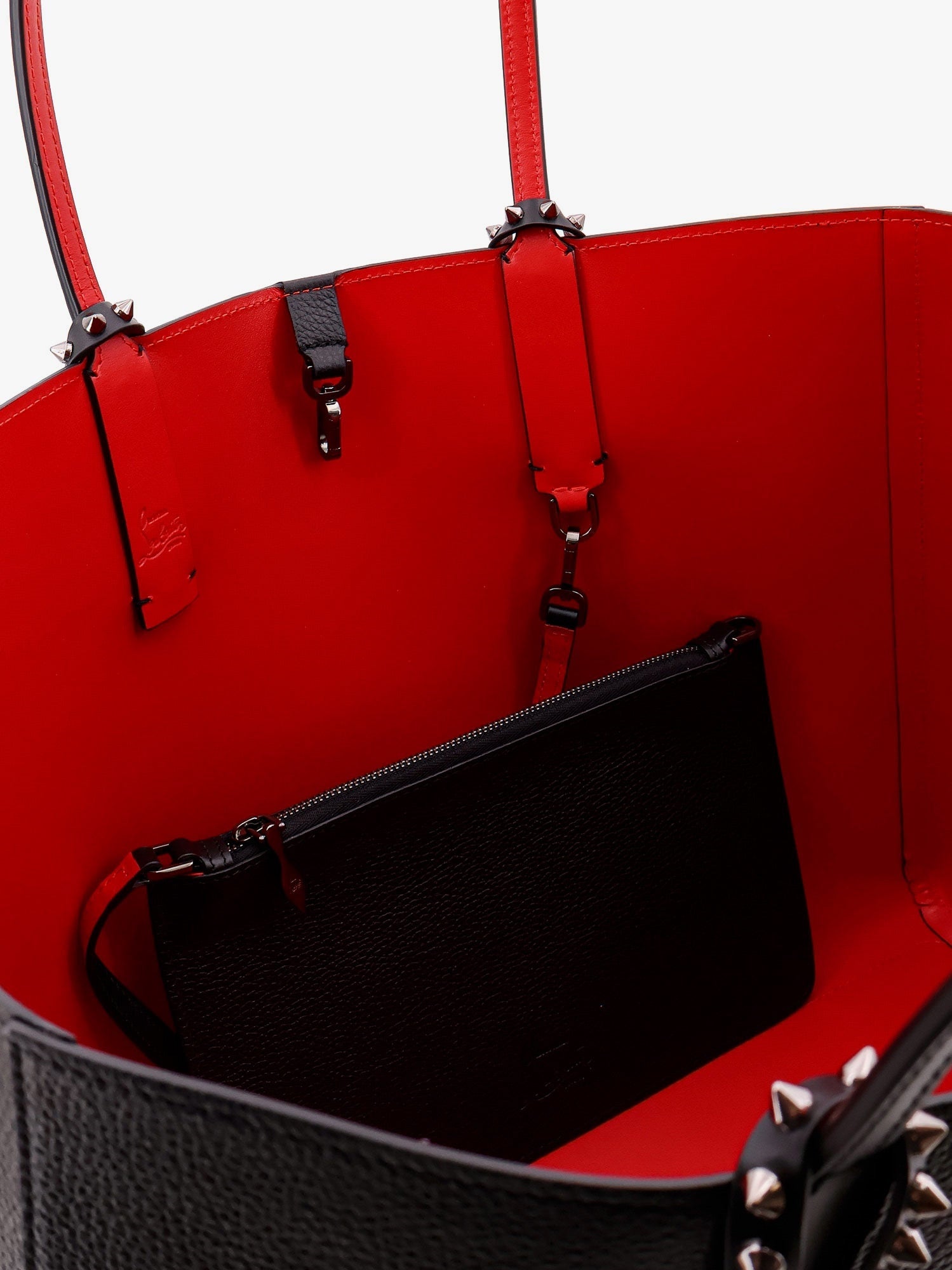 Christian Louboutin Cabata Studded Leather Shoulder Bag