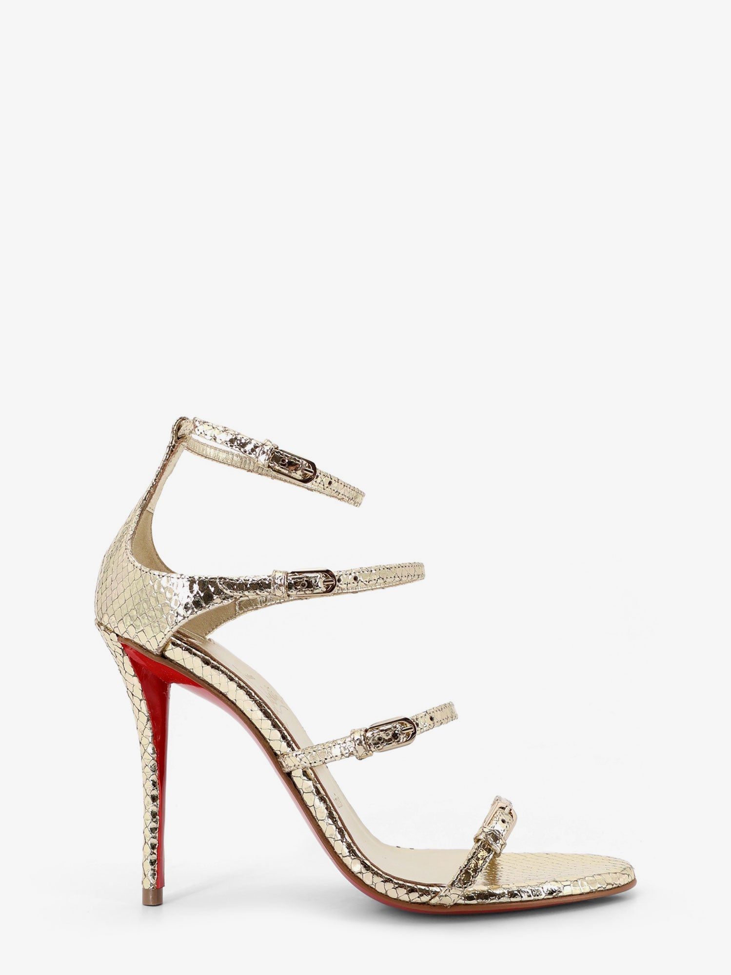 Christian Louboutin Millenium 100 Python Leather Sandals