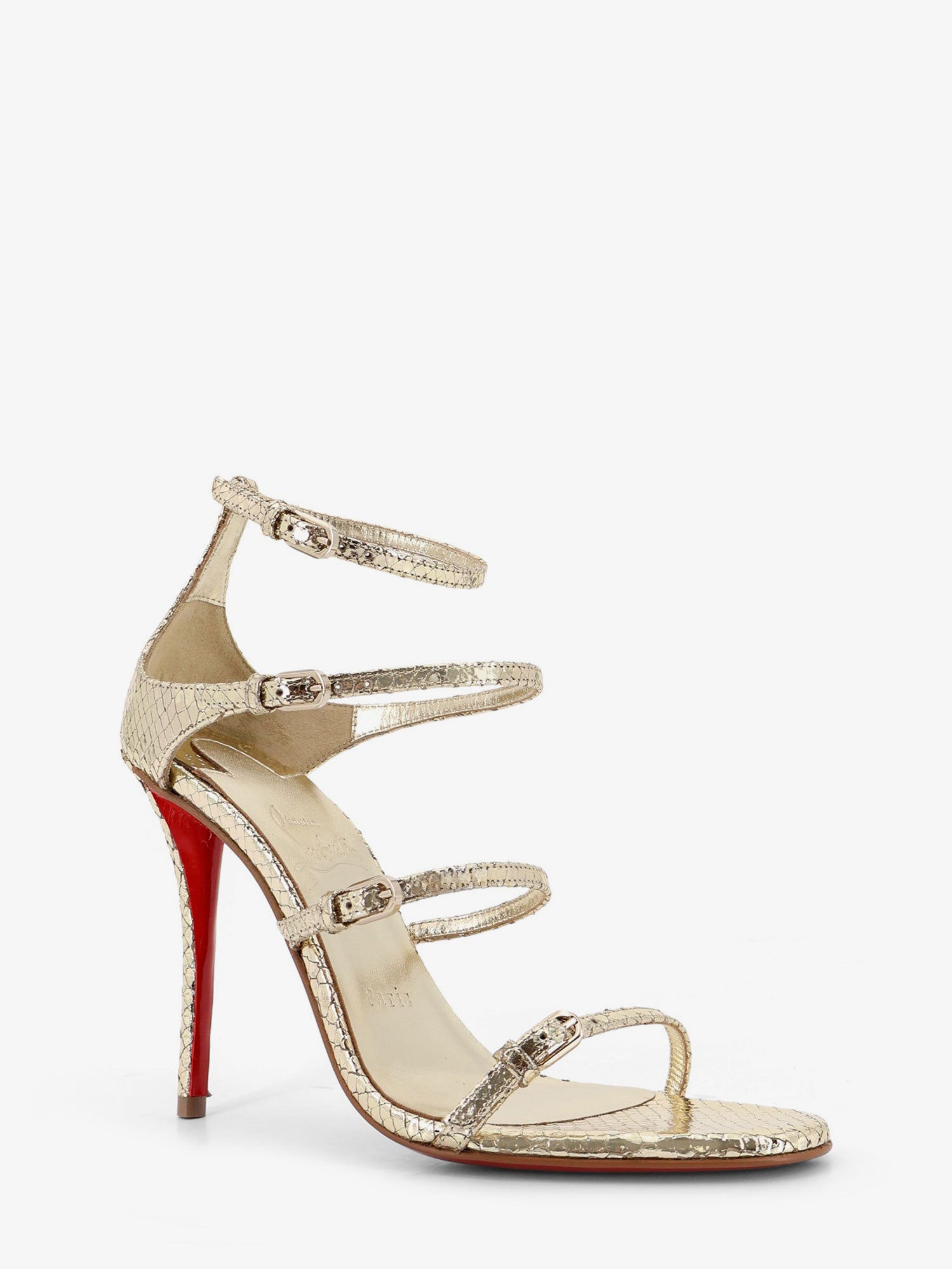 Christian Louboutin Millenium 100 Python Leather Sandals