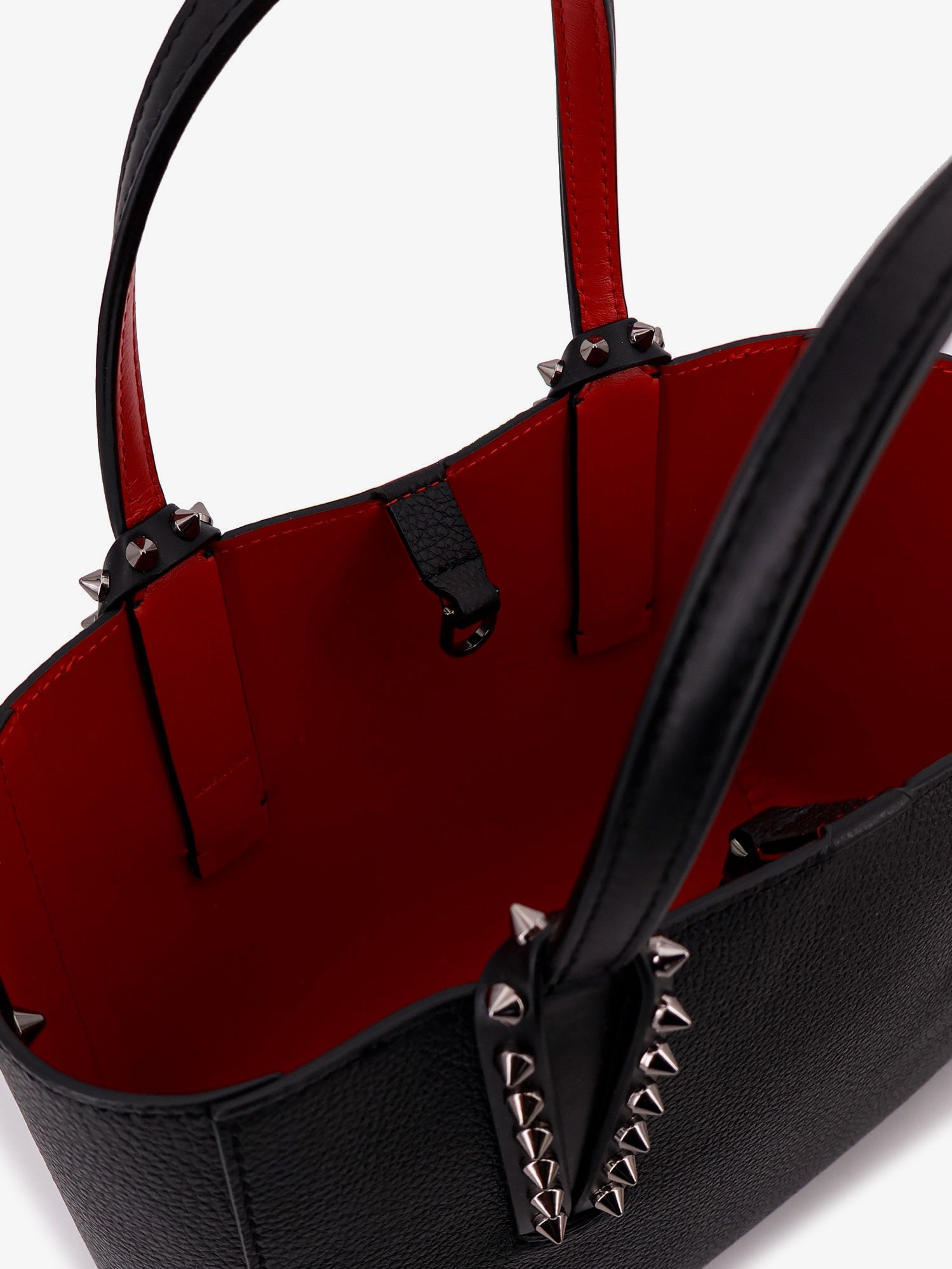 Christian Louboutin Cabata Studded Leather Shoulder Bag