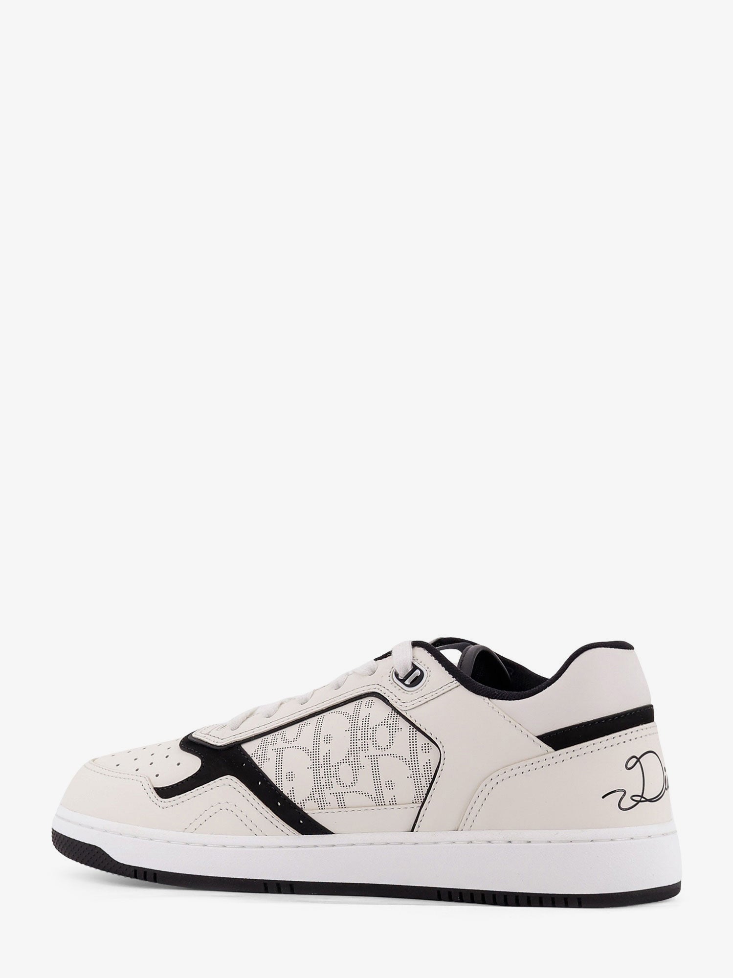 Dior B27 Leather Sneakers With Dior Oblique Logo Print On The Side