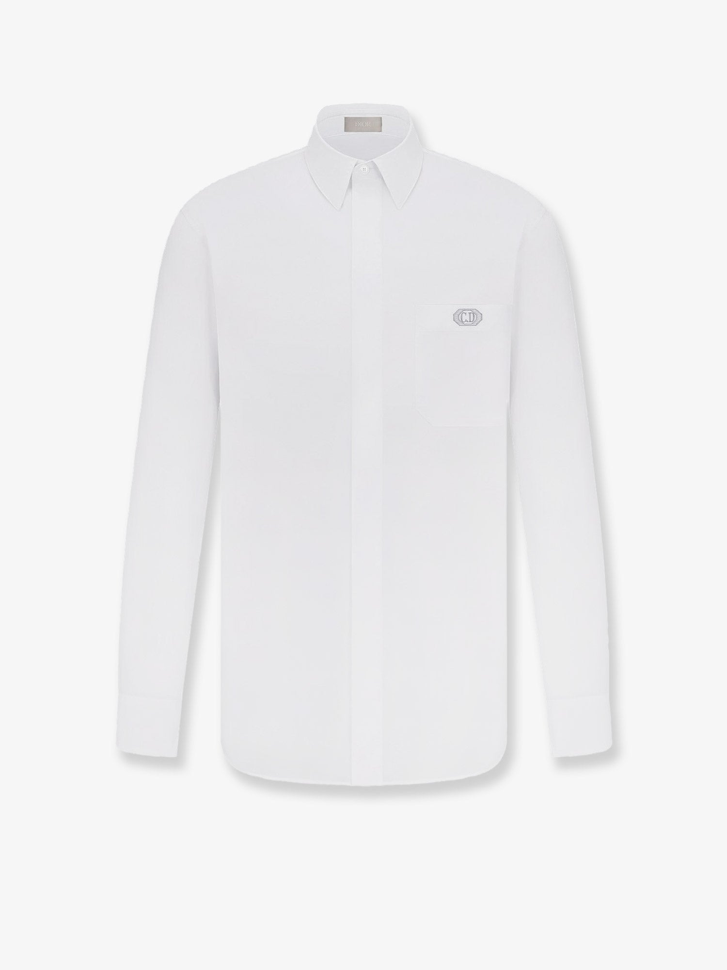 Dior Cotton Shirt With Cd Box Embroidery