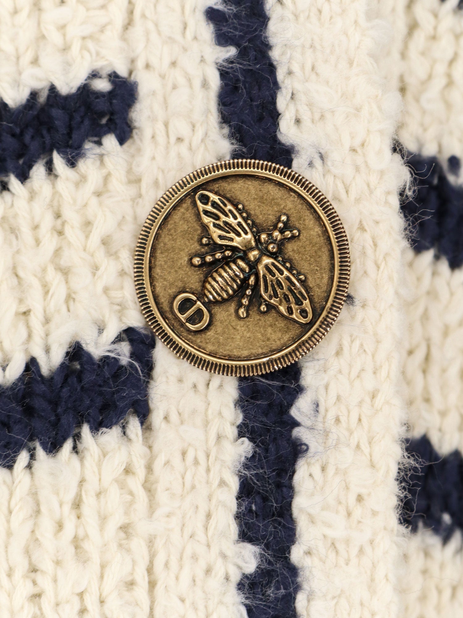 Dior Dior Marinière Cotton Cardigan