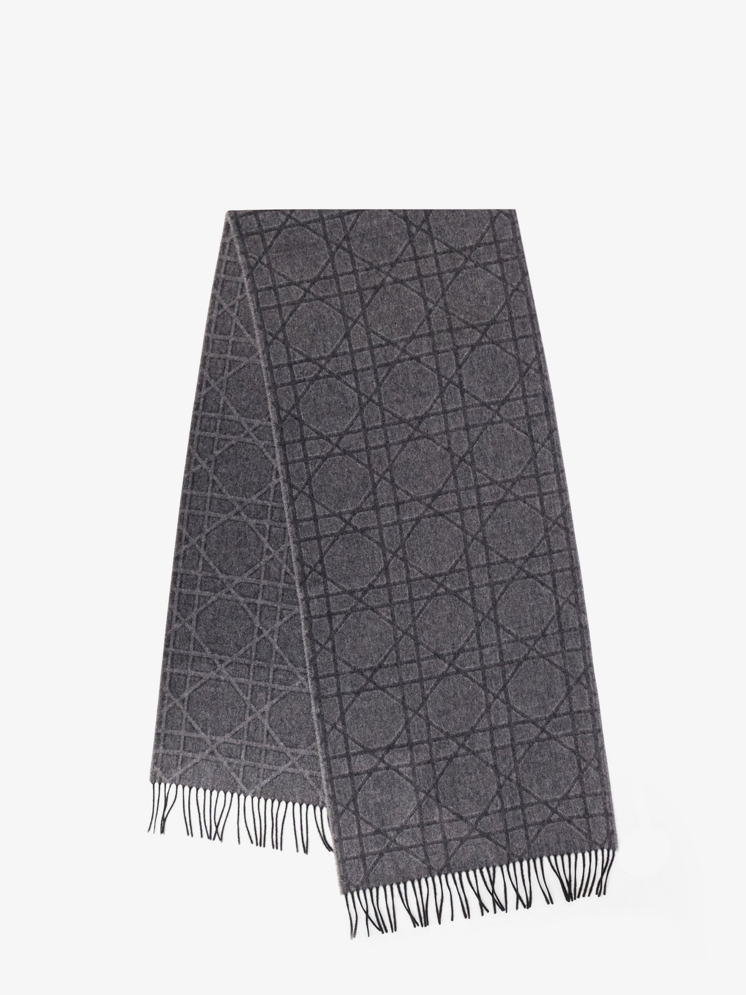 Dior Cannage Cashmere And Wool Scarf