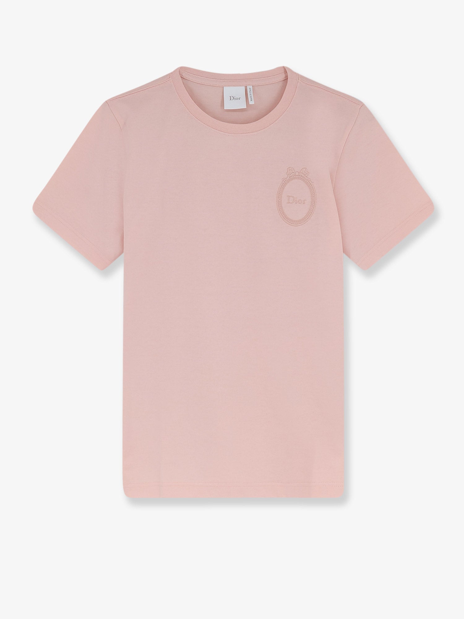 Dior Cotton T-shirt With Dior Médallion Embroidery