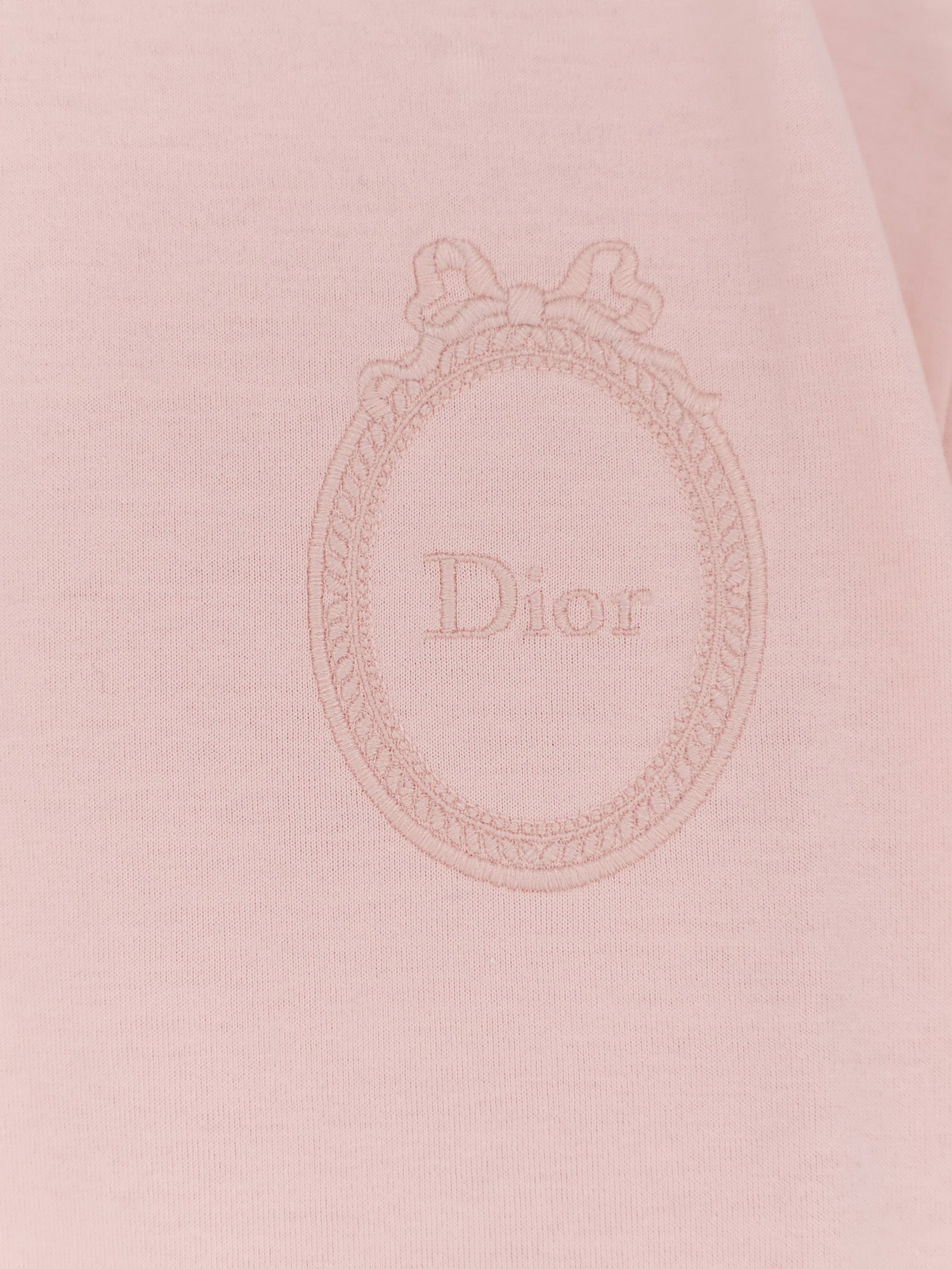 Dior Cotton T-shirt With Dior Médallion Embroidery