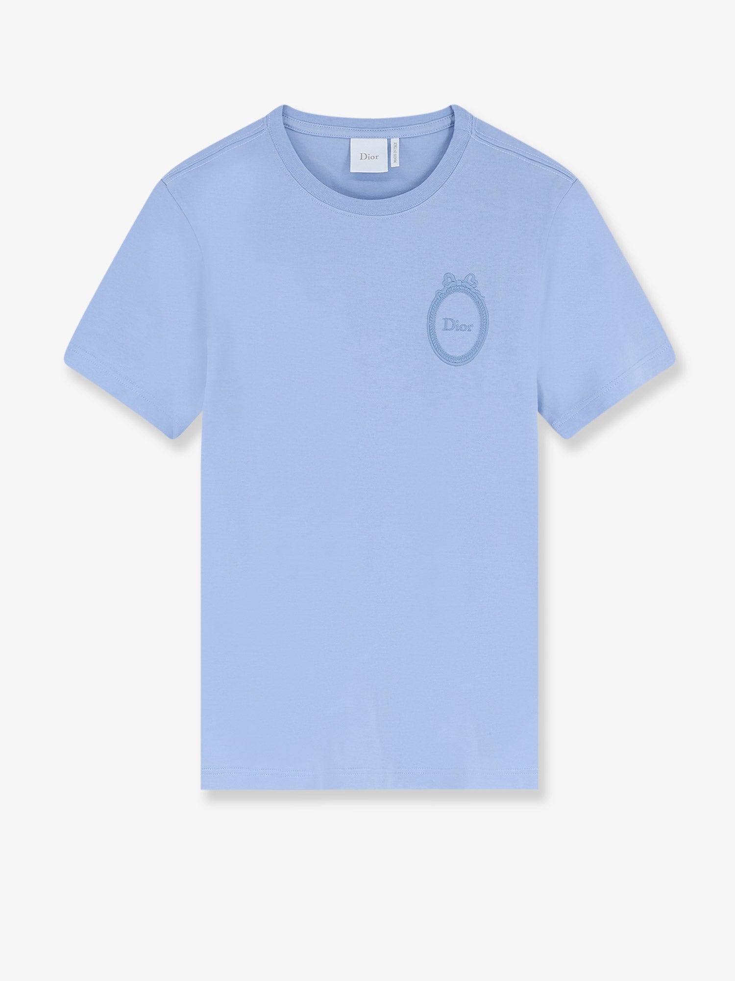 Dior Cotton T-shirt With Dior Medallion Embroidery