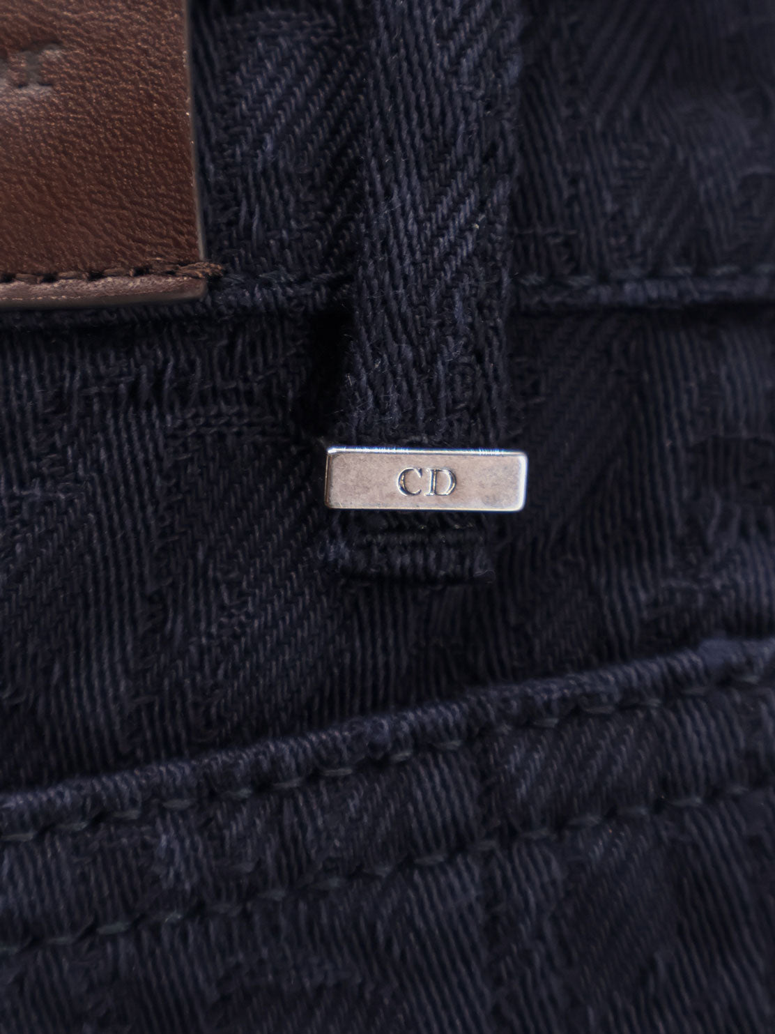 Dior Cotton Jeans With All-over Dior Oblique Motif