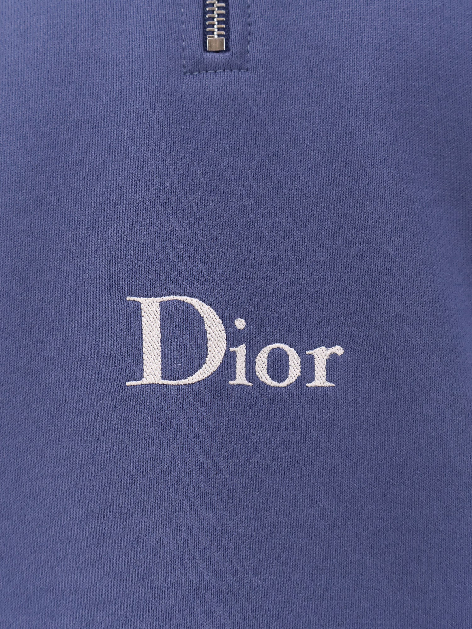 Dior Cotton Sweatshirt With Embroidered Logo On The Front