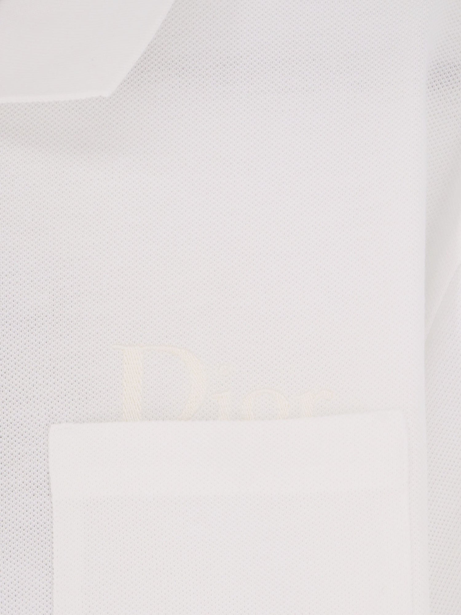 Dior Cotton Polo Shirt With Embroidered Logo