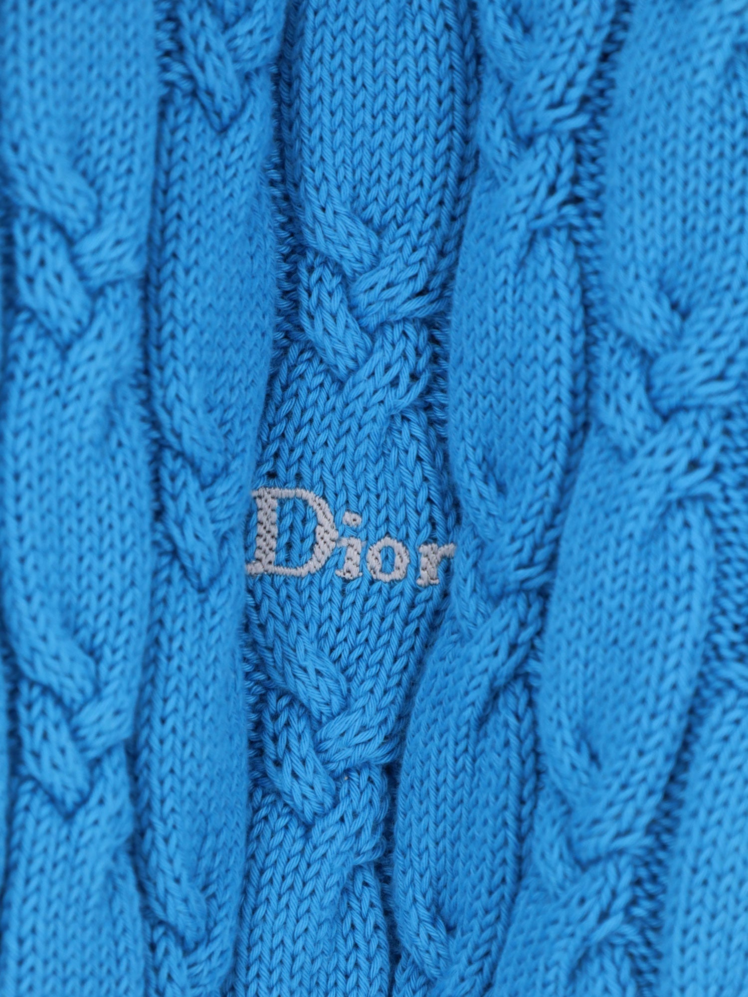 Dior Cotton Sweater With Braided Processing