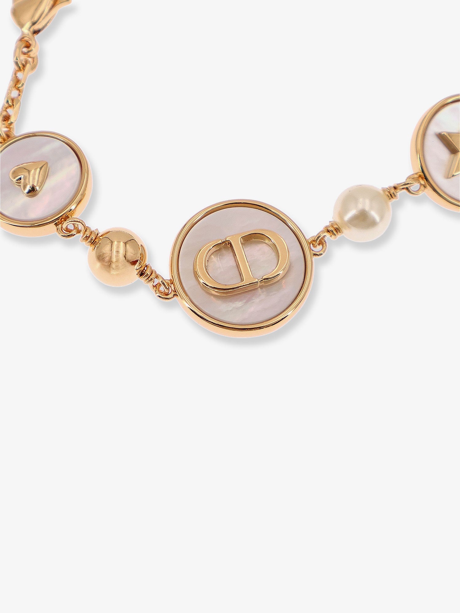 Dior D-luck Metal Bracelet With Gold Finish