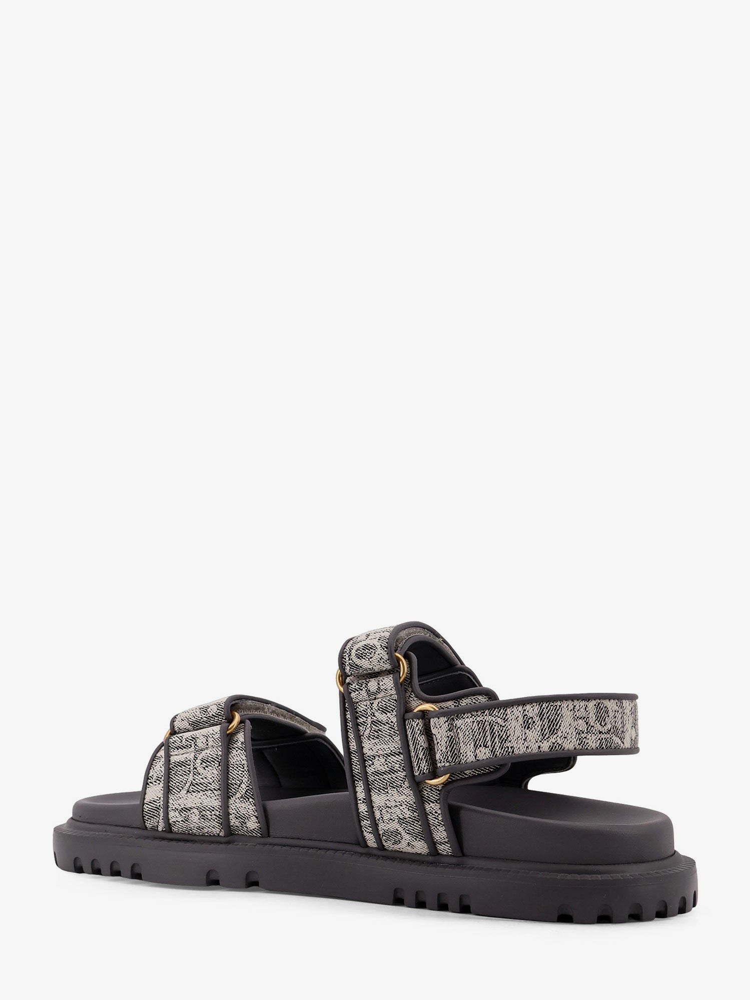 Dior Canvas Dioract Flat Sandals