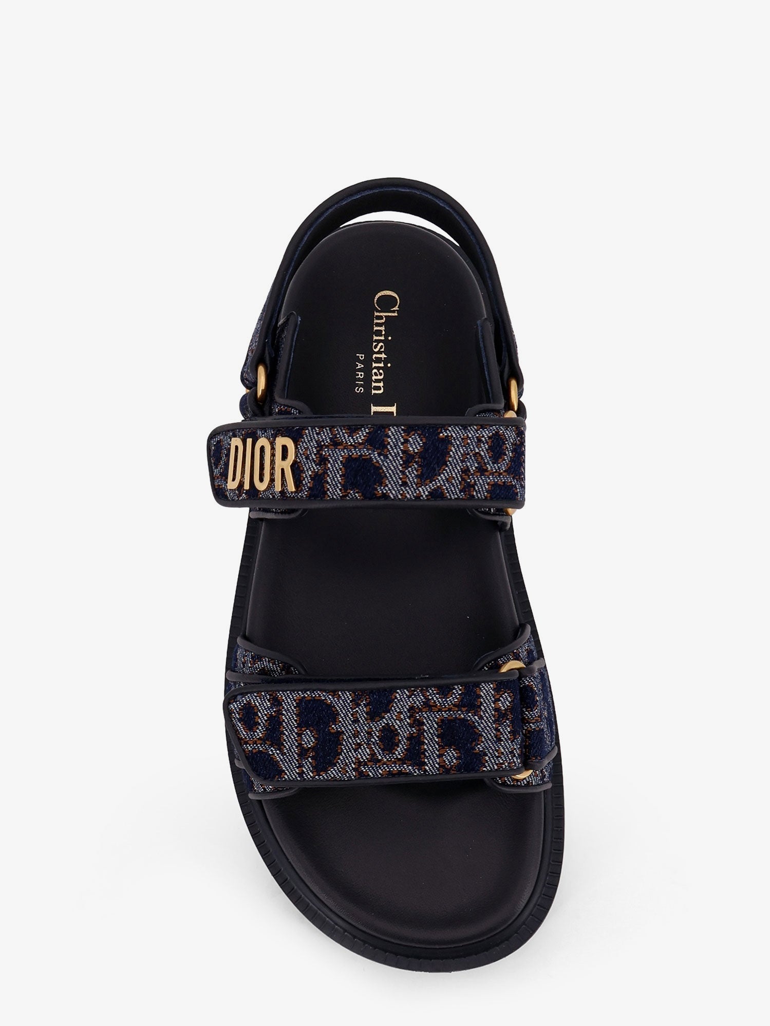 Dior Dior Oblique Denim Dioract Sandals