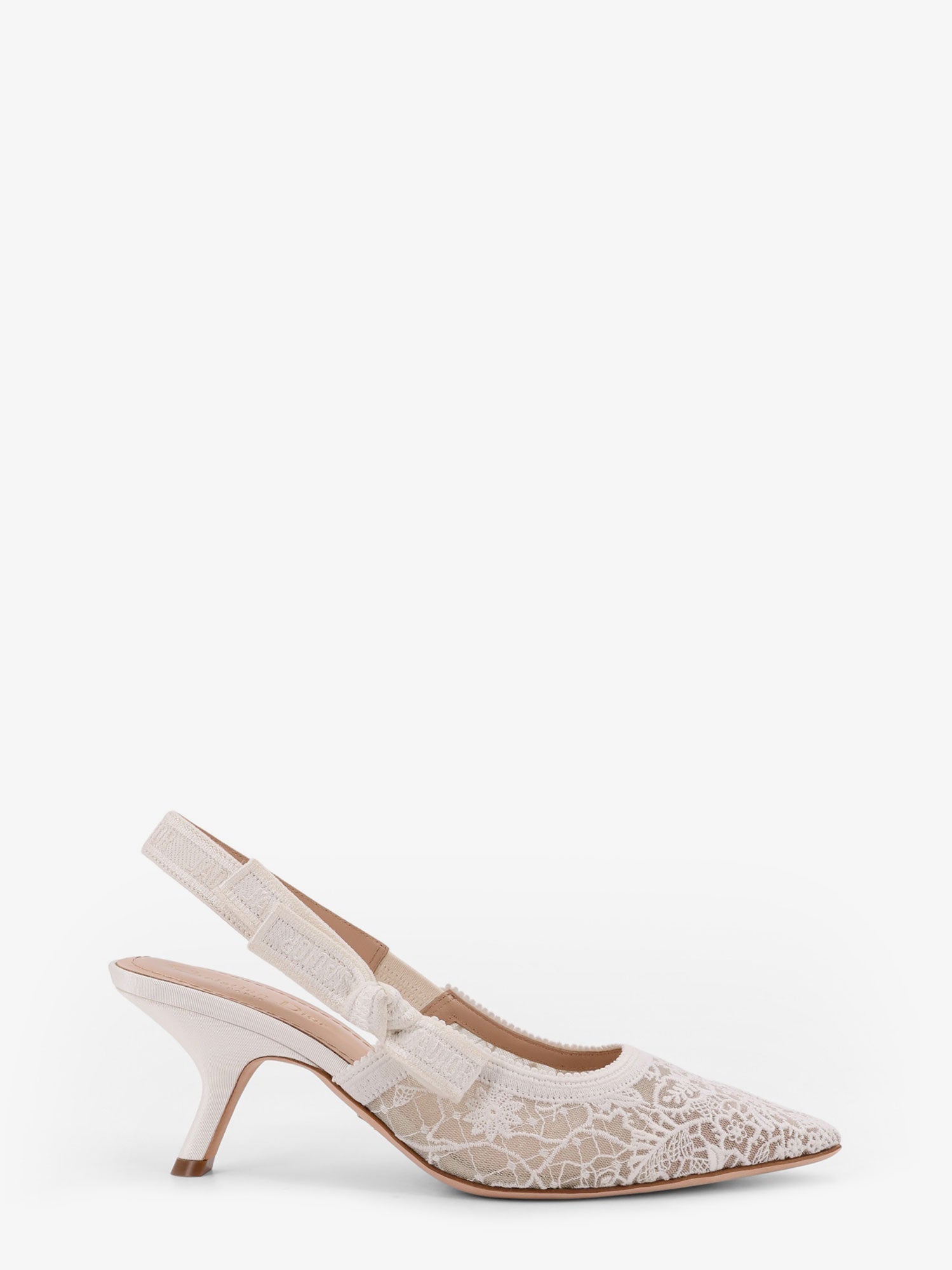 Dior J'adior Lace Pumps With Side Bow Detail