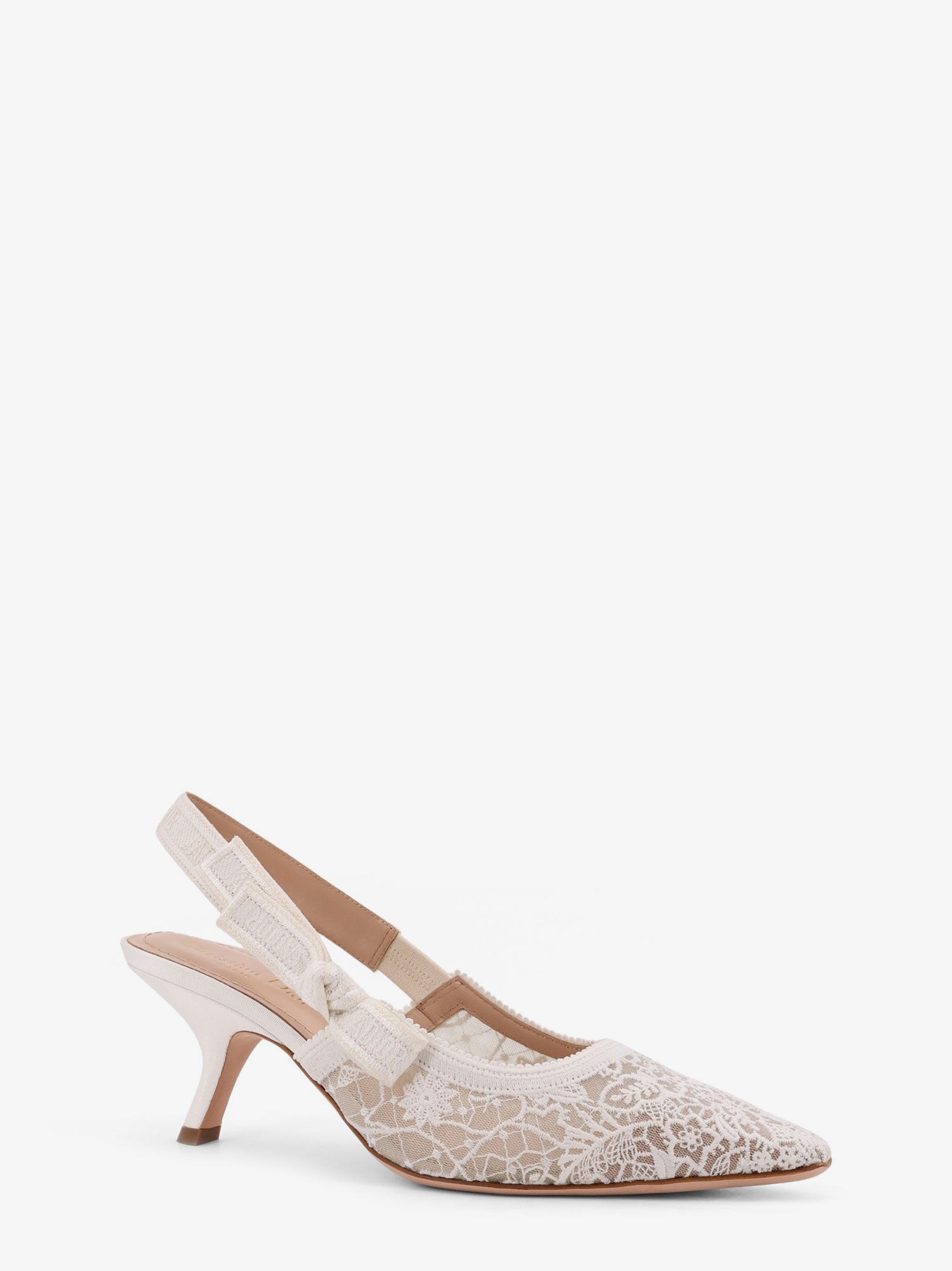 Dior J'adior Lace Pumps With Side Bow Detail