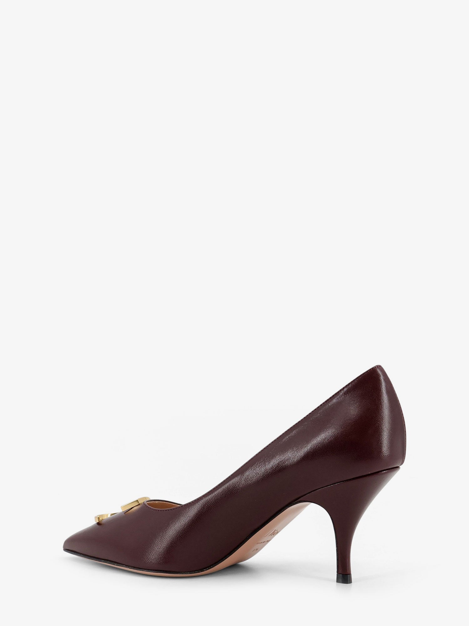 Dior Dior Initials Leather Pumps With Metal Cd Initials