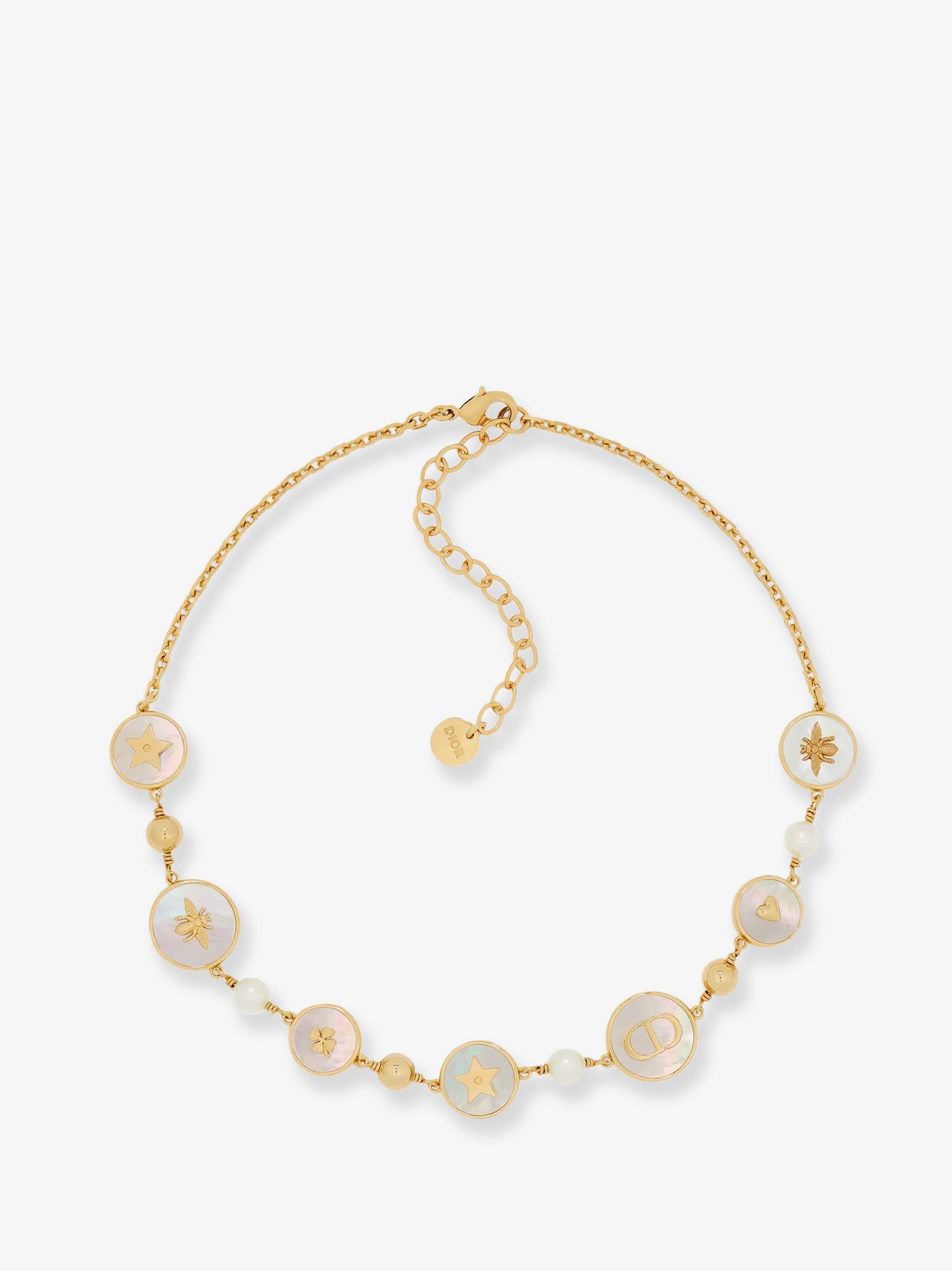 Dior D-luck Metal Necklace With Gold Finishes