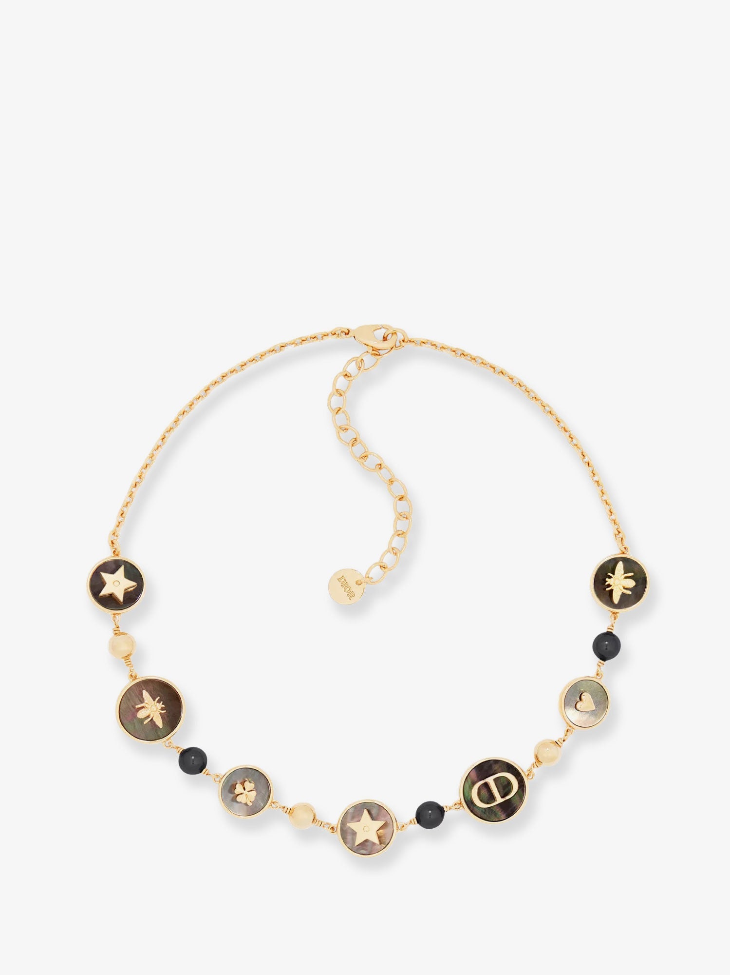 Dior D-luck Metal Necklace With Gold Finishes