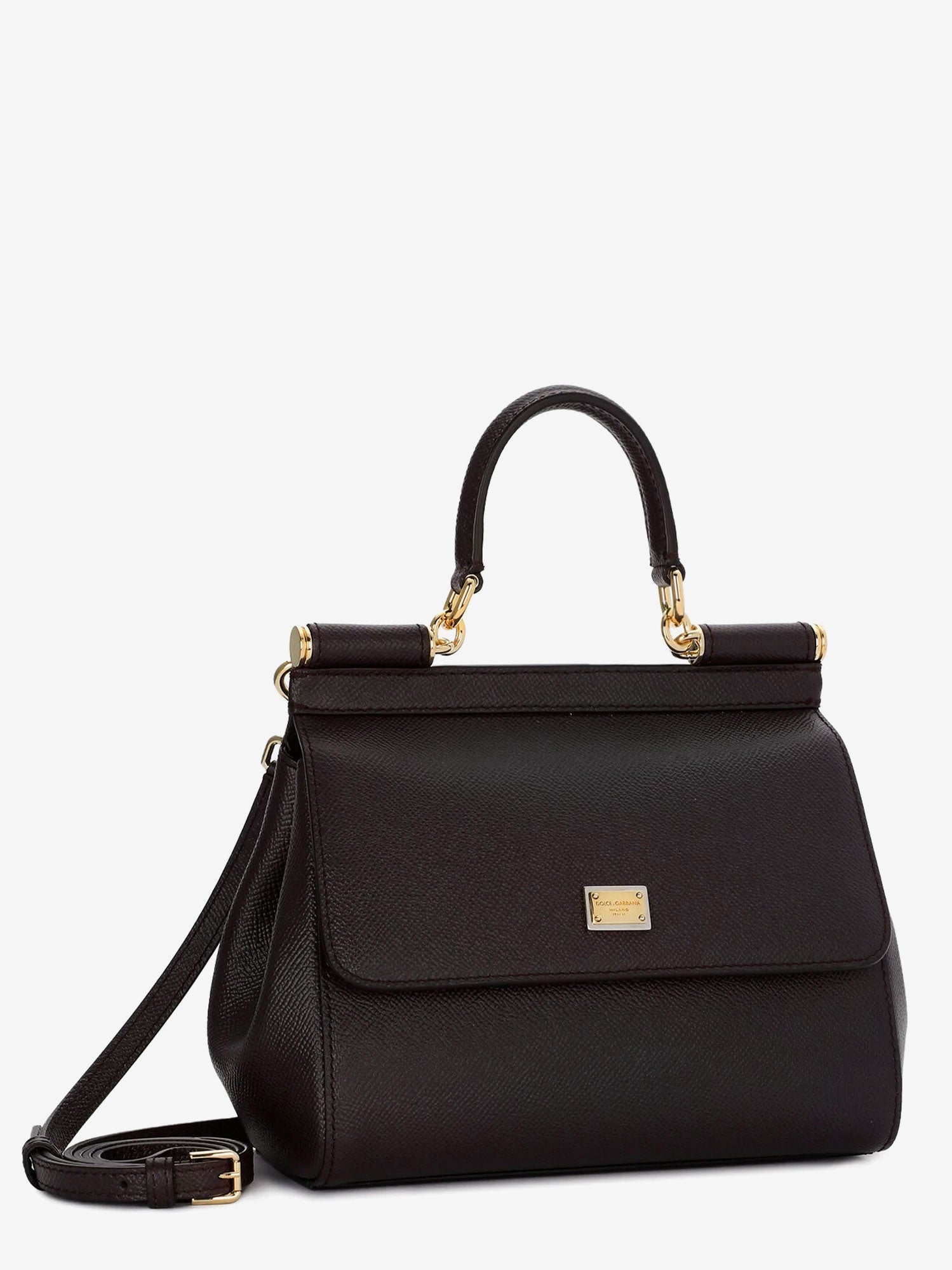 Dolce & Gabbana Sicily Medium Leather Crossbody Bag