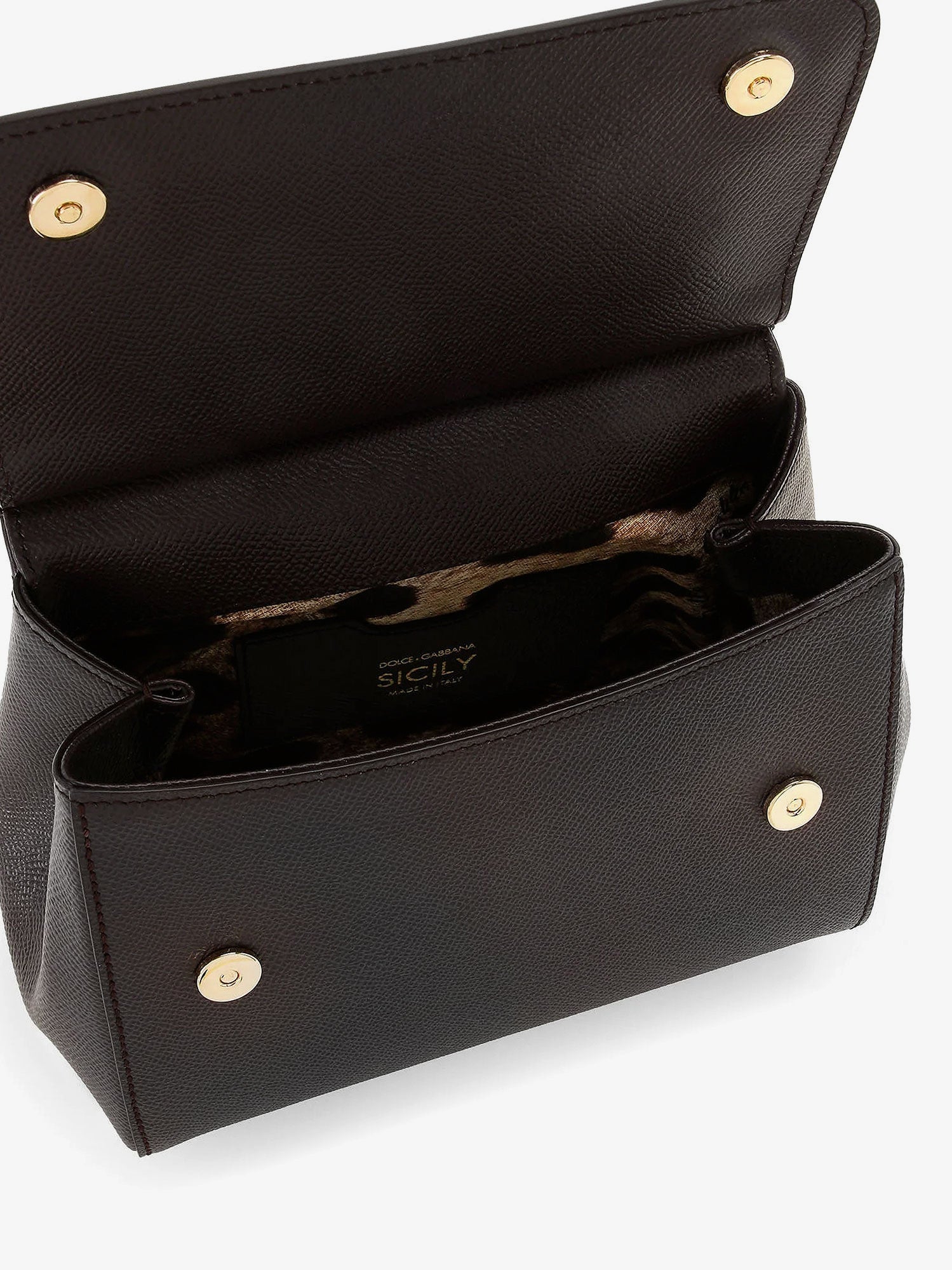 Dolce & Gabbana Sicily Medium Leather Crossbody Bag