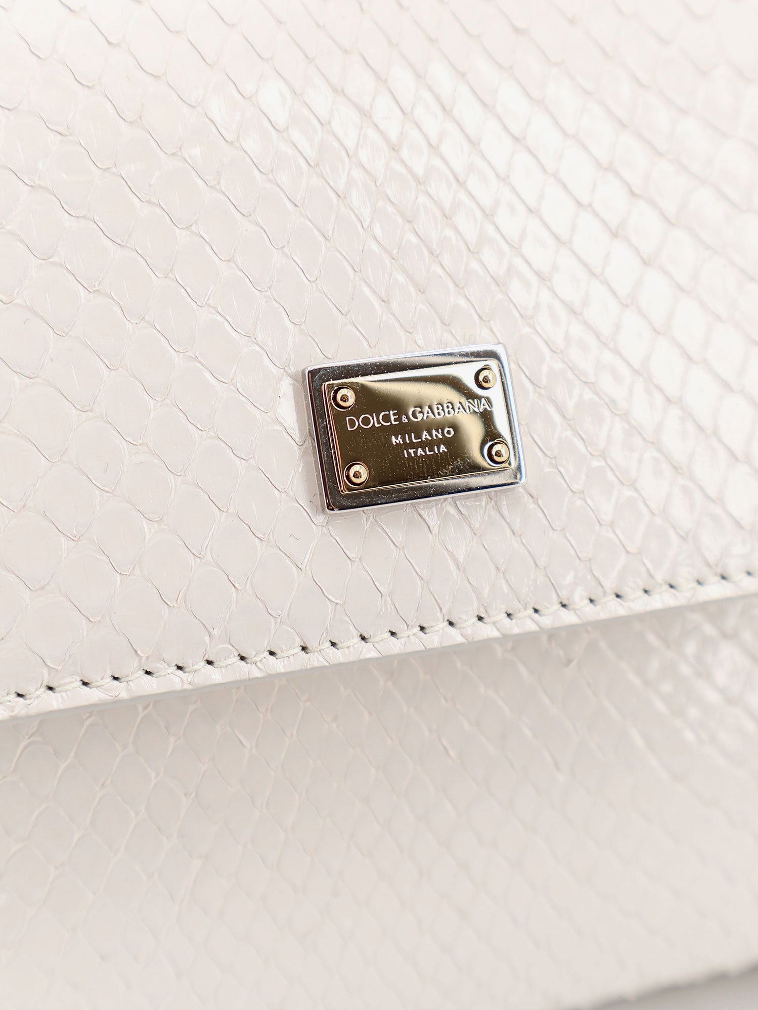 Dolce & Gabbana Sicily Python Handbag