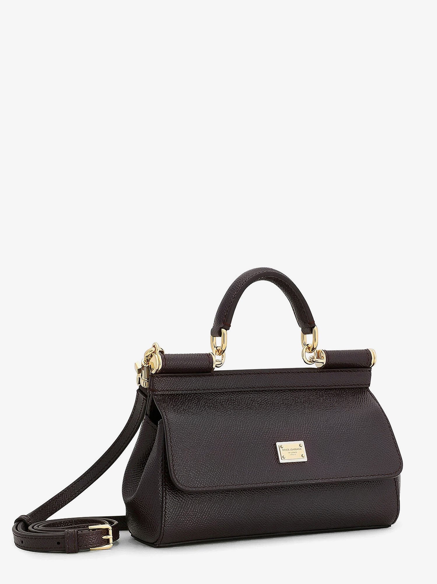 Dolce & Gabbana Sicily Small Leather Crossbody Bag