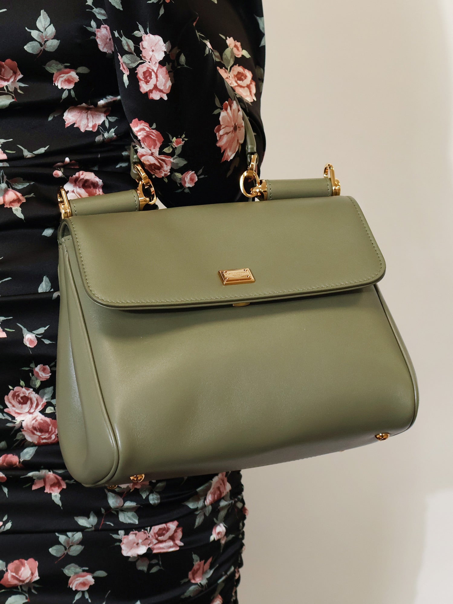 Dolce & Gabbana My Sicily Leather Crossbody Bag