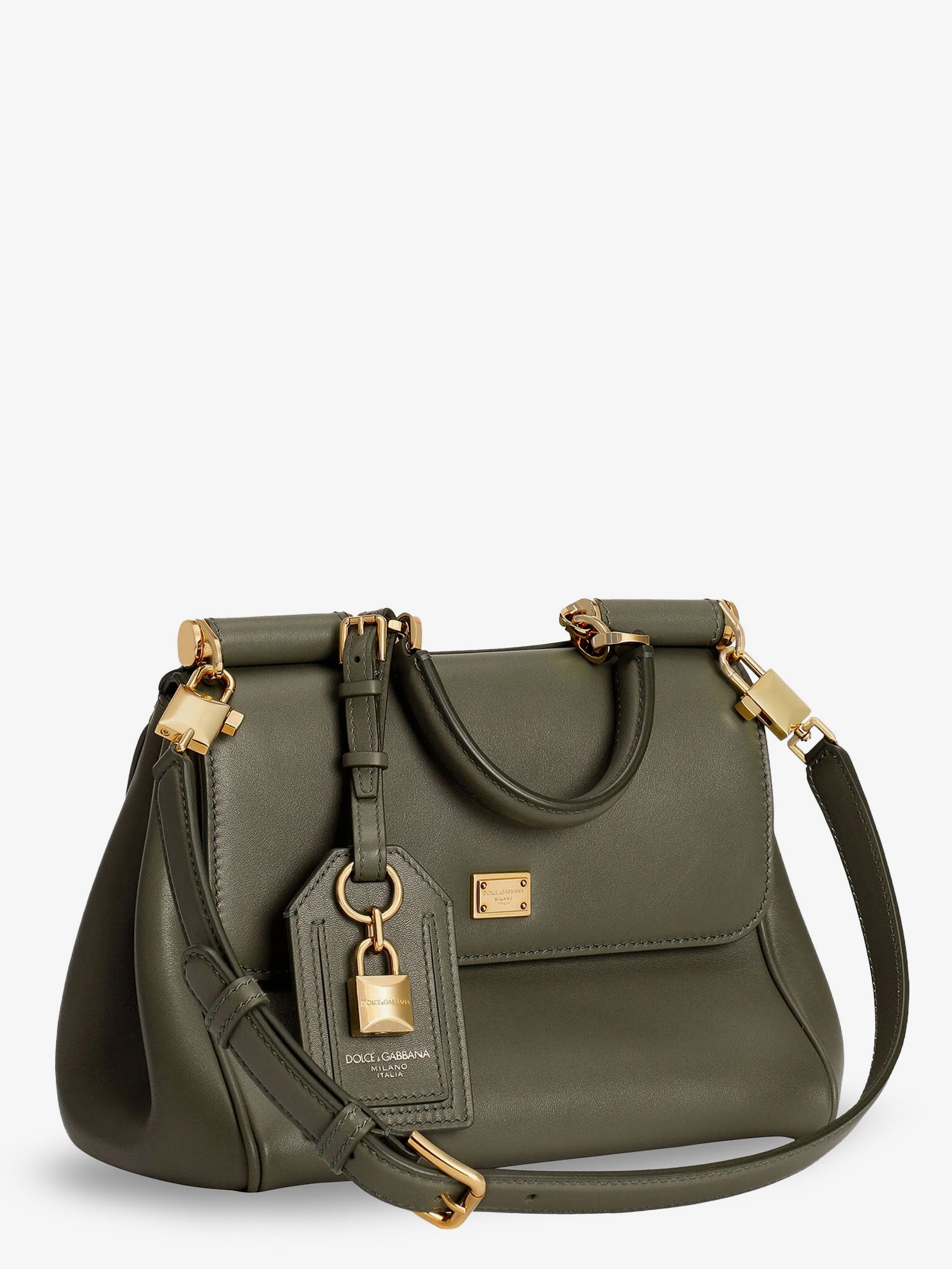 Dolce & Gabbana My Sicily Leather Crossbody Bag