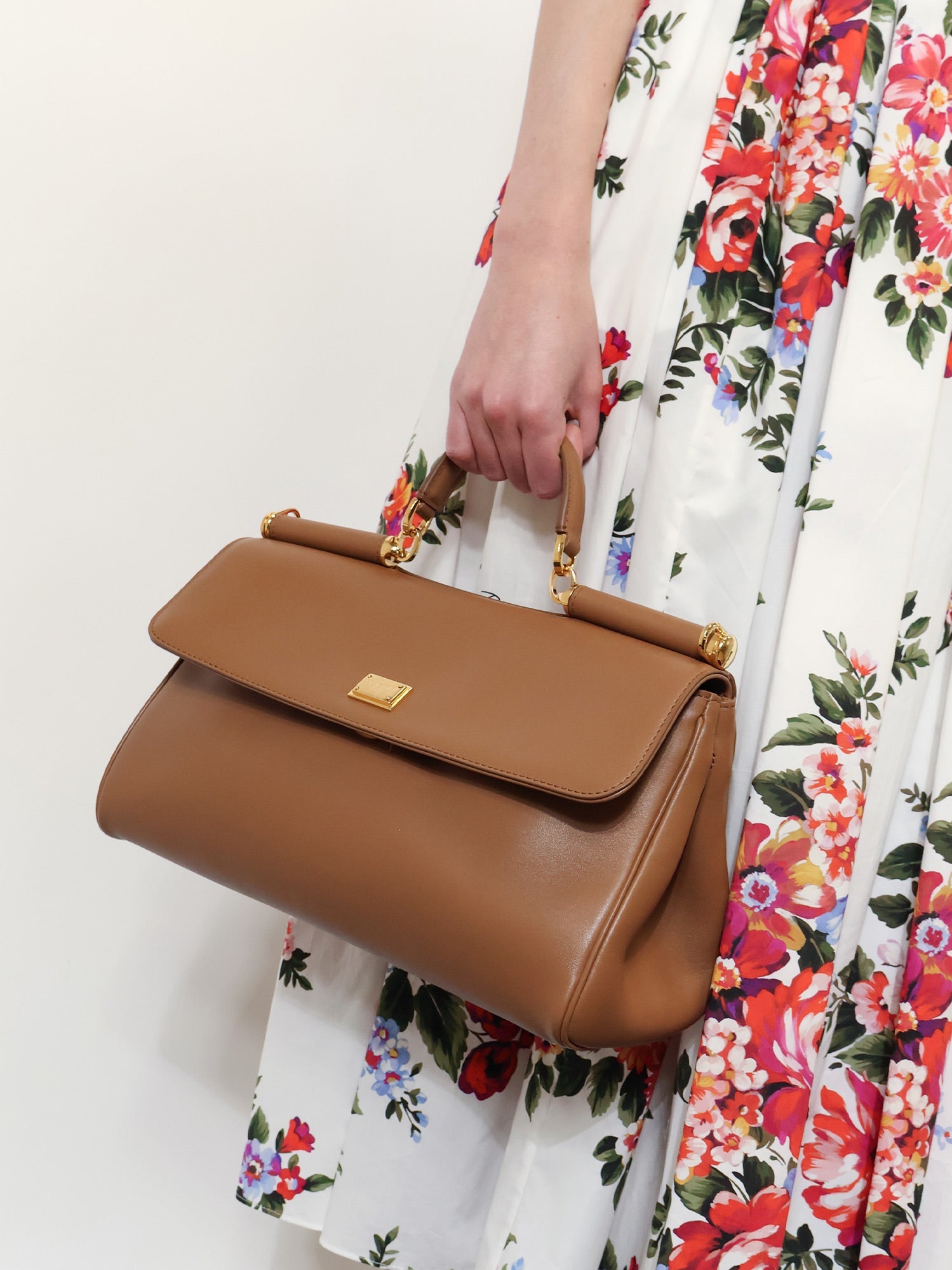 Dolce & Gabbana My Sicily Leather Crossbody Bag