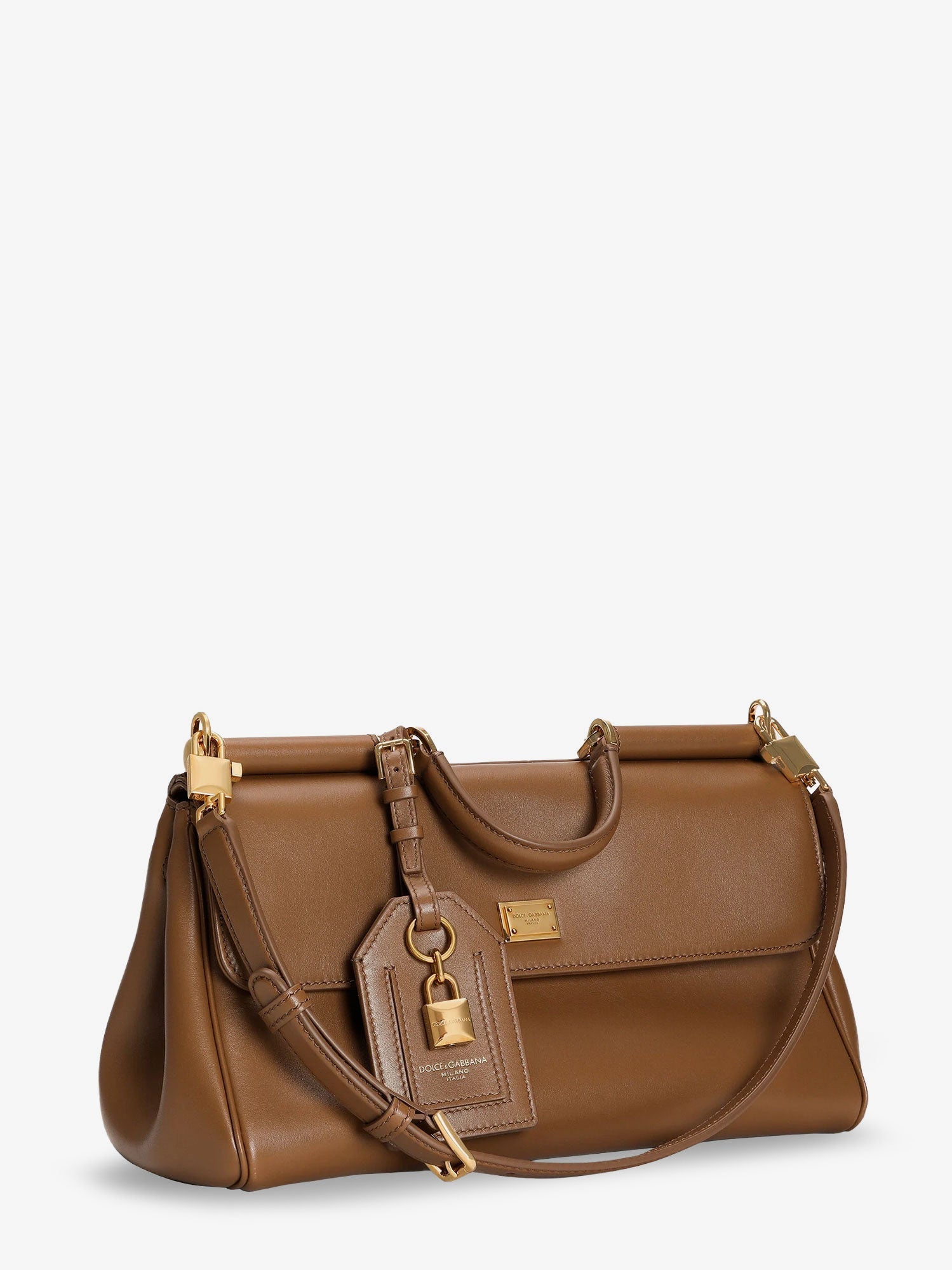 Dolce & Gabbana My Sicily Leather Crossbody Bag