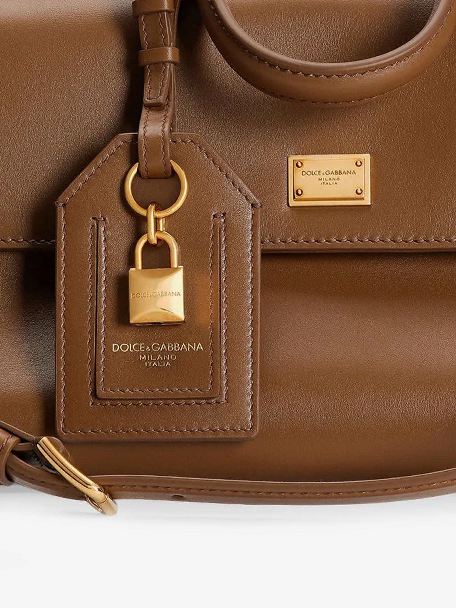 Dolce & Gabbana My Sicily Leather Crossbody Bag