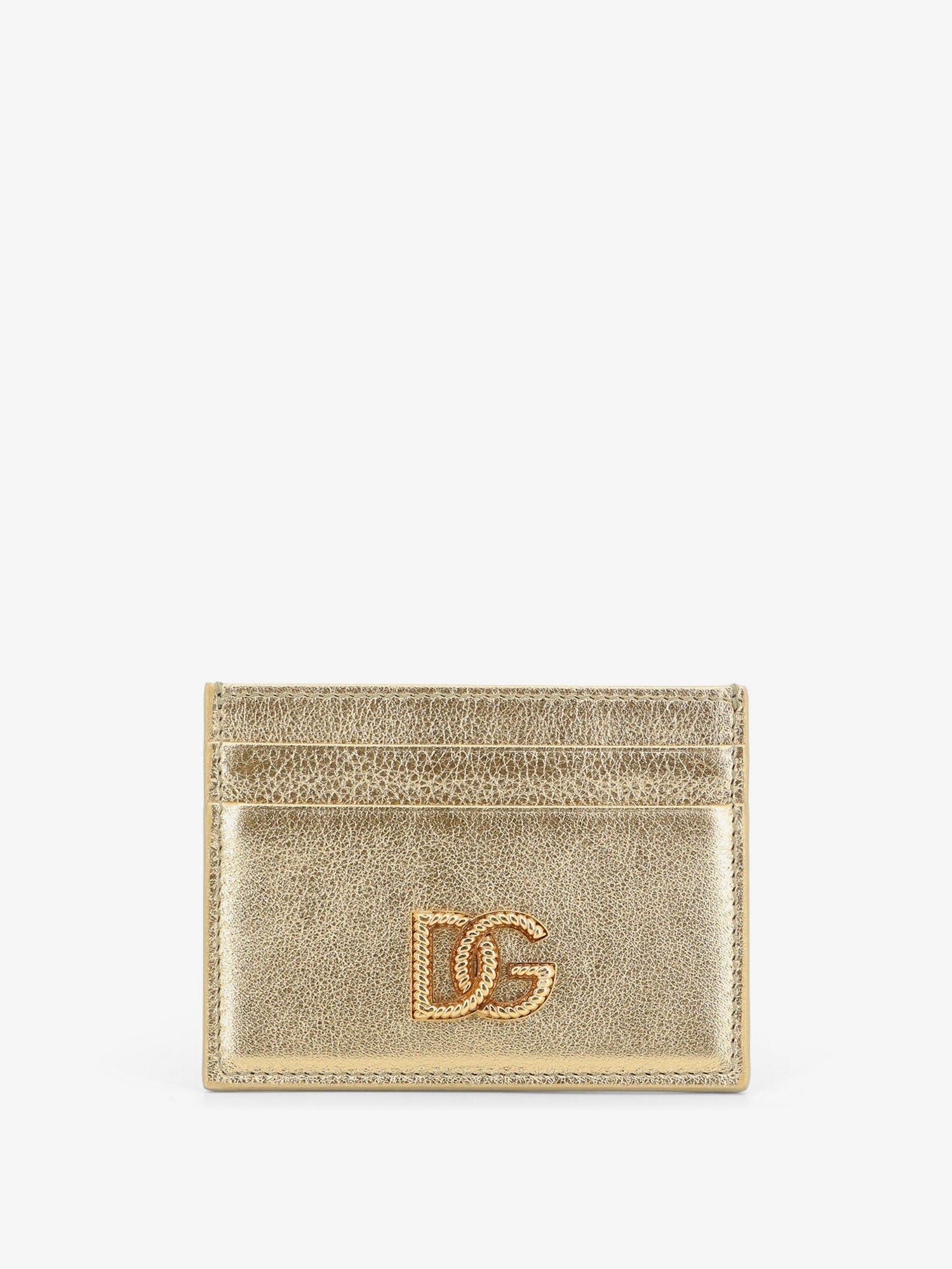 Dolce & Gabbana Laminated Leather Card Holder